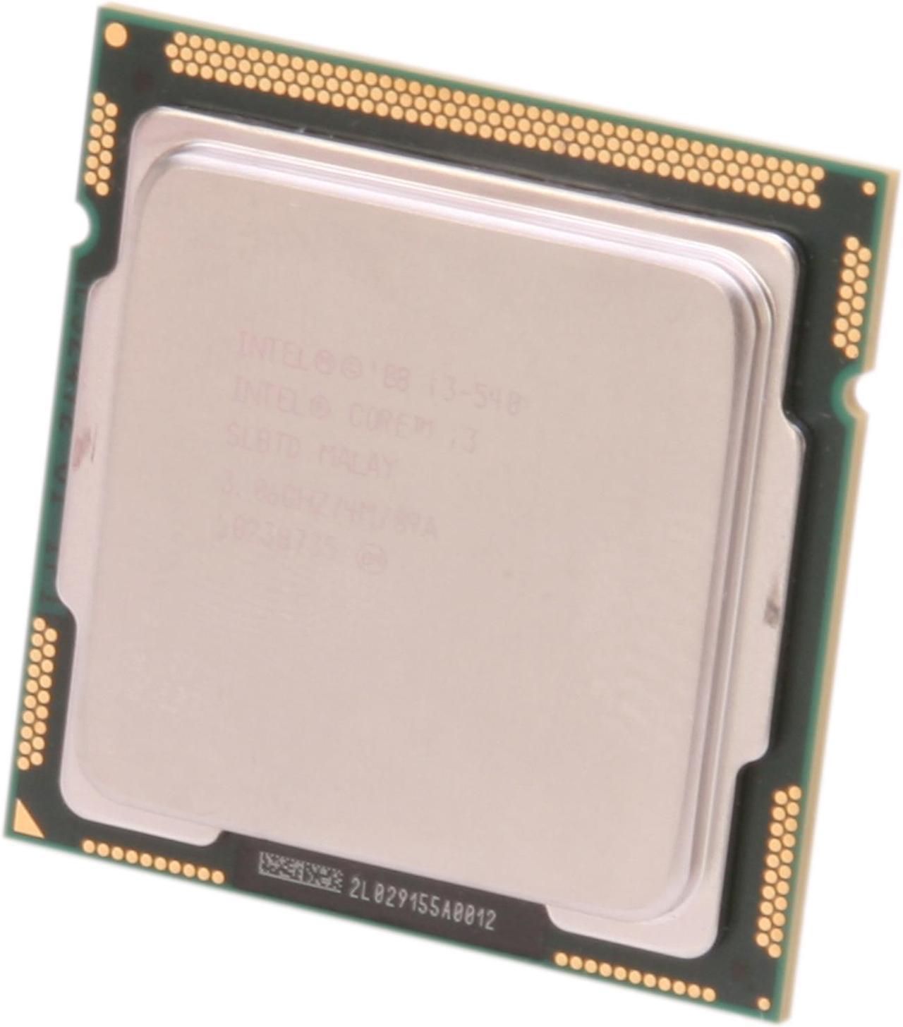 Intel Core i3-540 - Core i3 Clarkdale Dual-Core 3.06 GHz LGA 1156 73W Intel HD Graphics Desktop Processor - I3 540 (SLBTD)