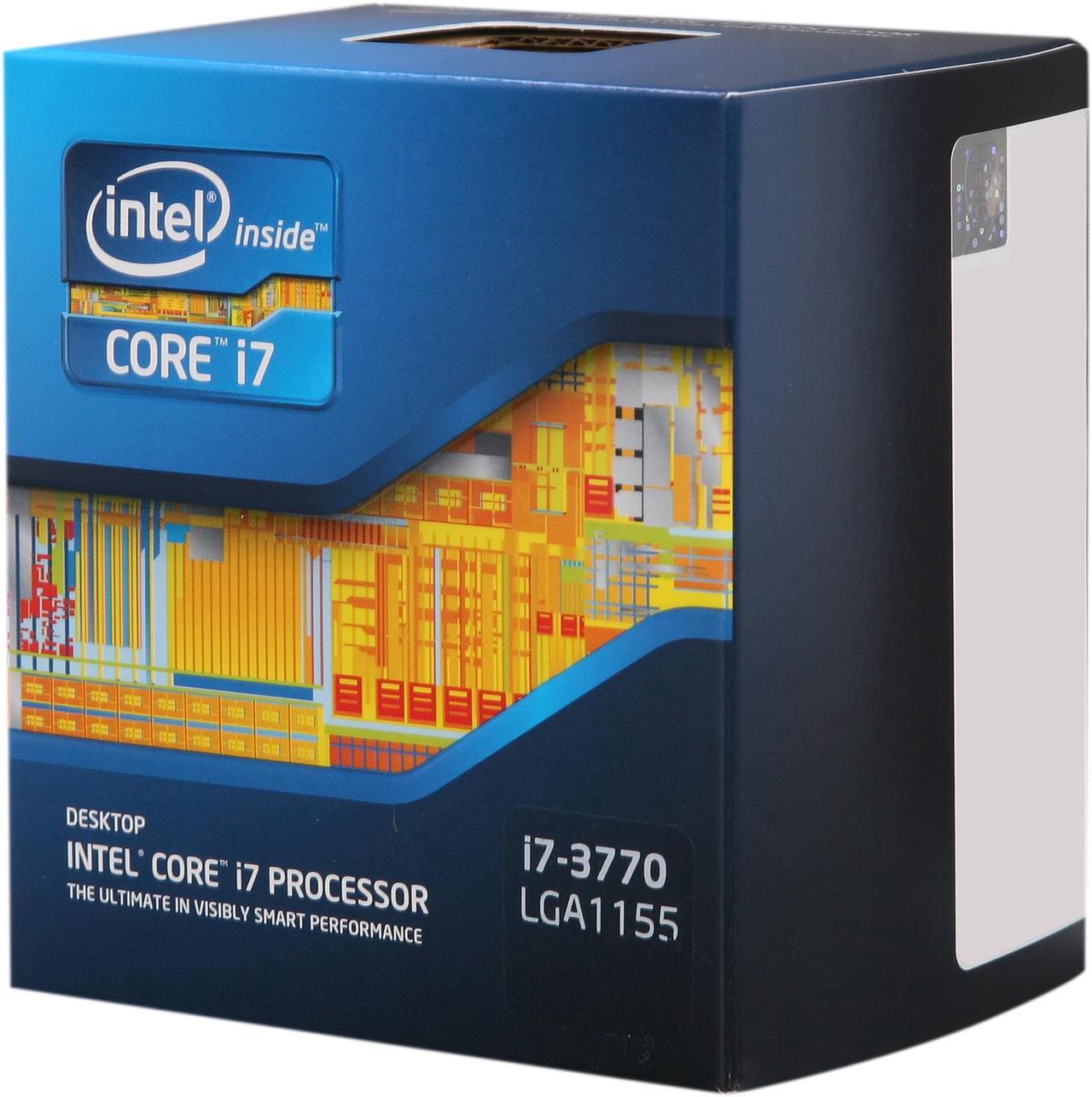 Intel Core i7-3770 - Core i7 3rd Gen Ivy Bridge Quad-Core 3.4GHz (3.9GHz Turbo) LGA 1155 77W Intel HD Graphics 4000 Desktop Processor - BX80637I73770