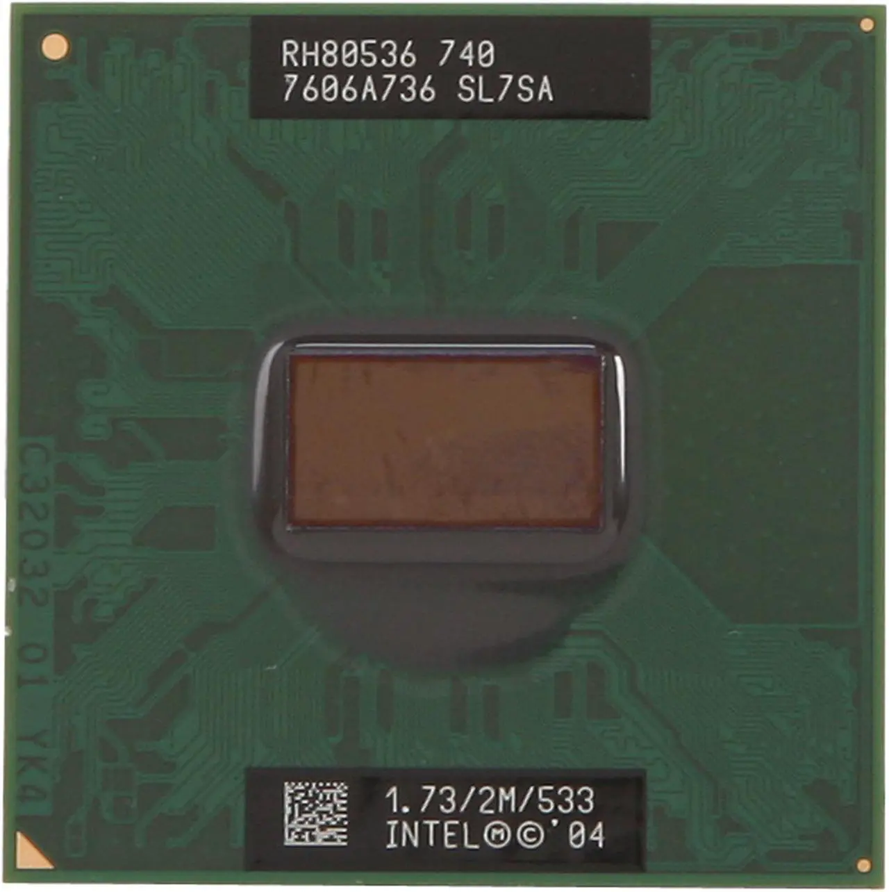 Alt view image 2 of 4 - Intel Pentium M 740 Dothan 1.73 GHz 2MB L2 Cache Socket 479 27W Single-Core SL7SA Mobile Processor