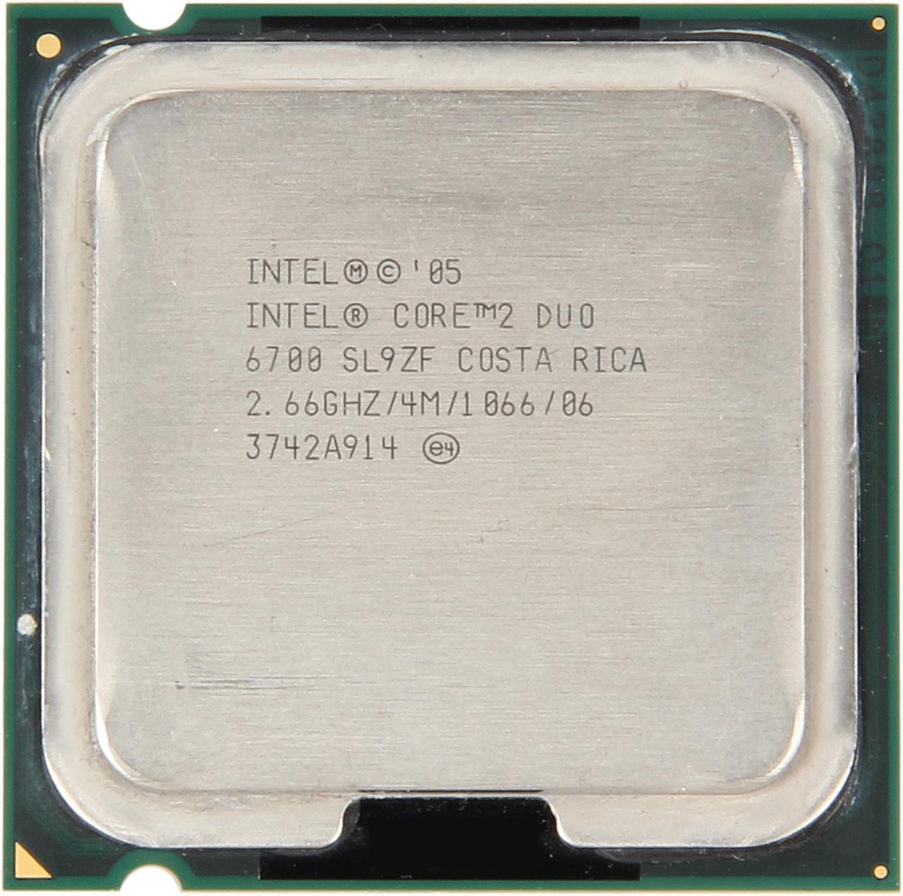 Main image of Intel Core 2 Duo E6700 - Core 2 Duo Conroe Dual-Core 2.66 GHz LGA 775 65W Desktop Processor - SL9ZF