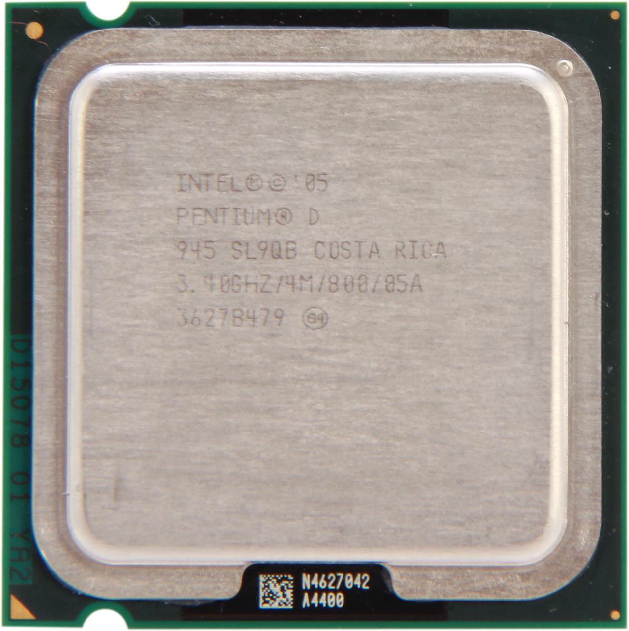Main image of Intel Pentium D 945 - Pentium D Presler Dual-Core 3.4 GHz LGA 775 95W Desktop Processor - SL9QB