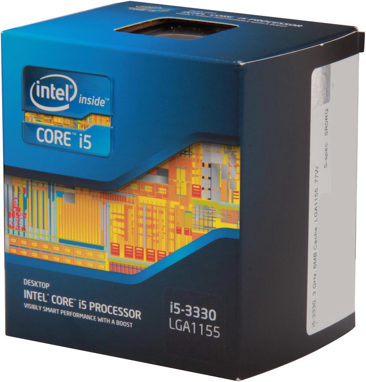 Intel Core i5-3330 - Core i5 3rd Gen Ivy Bridge Quad-Core 3.0GHz (3.2GHz Turbo) LGA 1155 Intel HD Graphics 2500 Desktop Processor - BX80637i53330