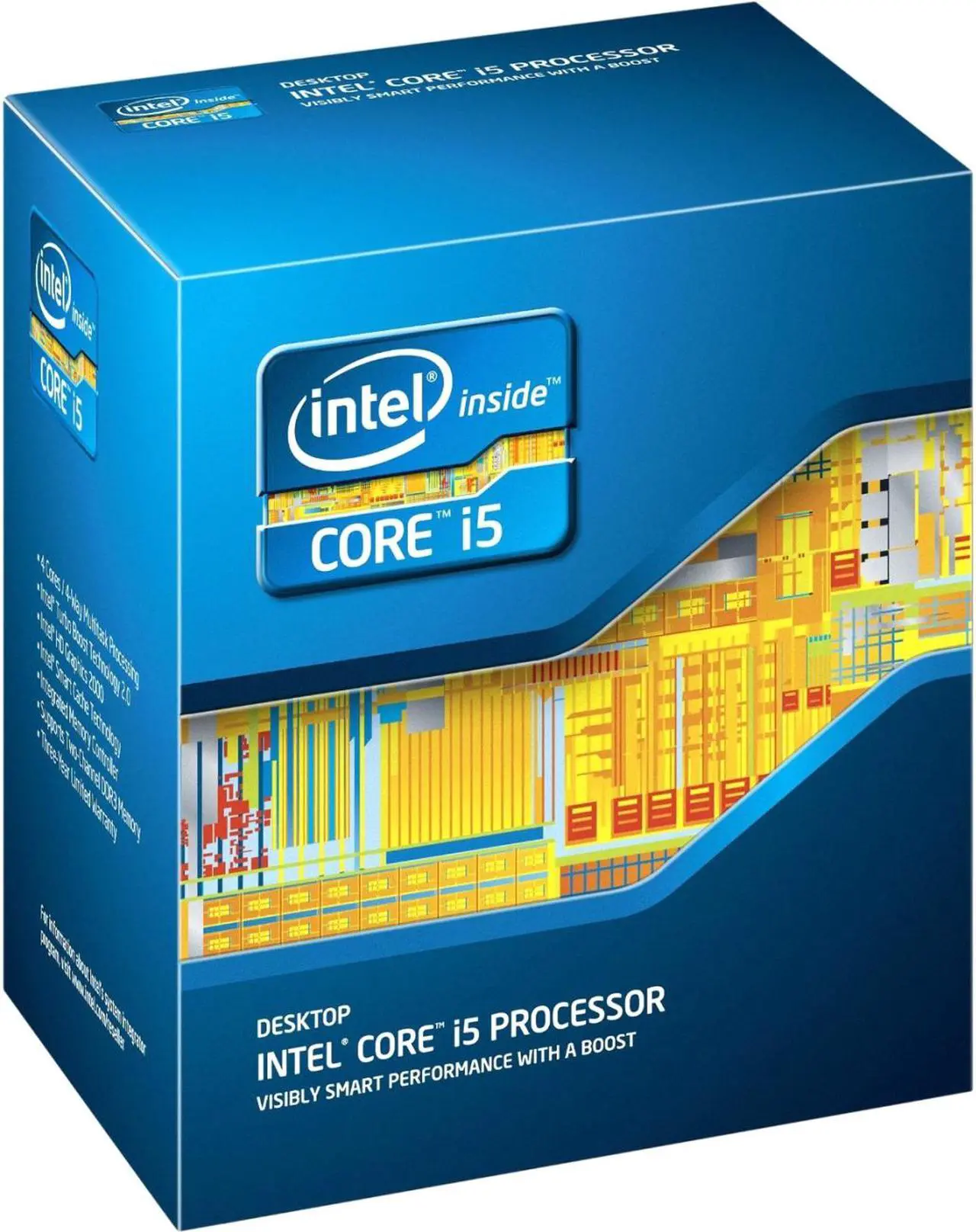 Alt view image 2 of 2 - Intel Core i5-3350P - Core i5 3rd Gen Ivy Bridge Quad-Core 3.1GHz (3.3GHz Turbo) LGA 1155 69W Desktop Processor - BX80637i53350P