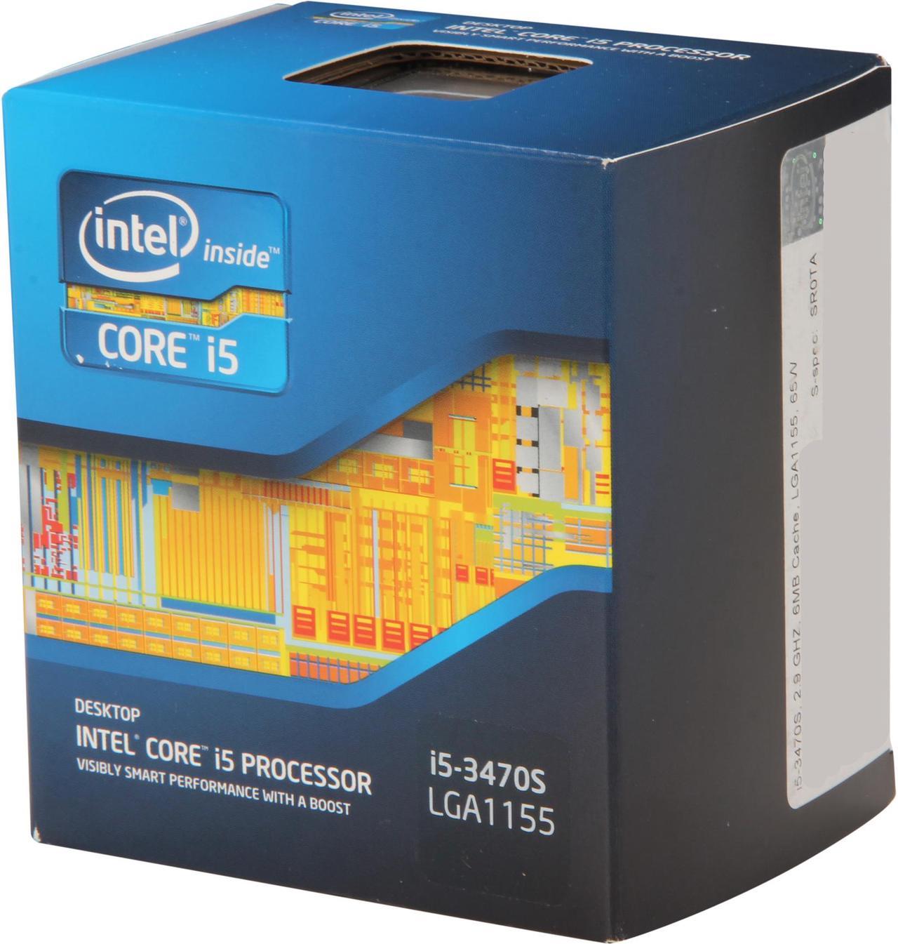 Intel Core i5 3470S - Core i5 3rd Gen Ivy Bridge Quad-Core 2.9 GHz LGA 1155 65W Intel HD Graphics 2500 Desktop Processor - BX80637I53470S