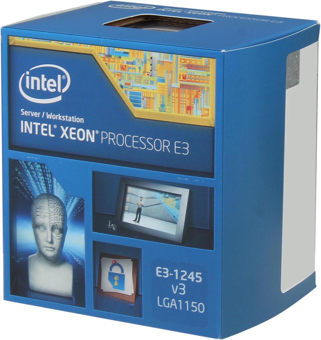 Intel Xeon E3-1245V3 Haswell 3.4 GHz 8MB L3 Cache LGA 1150 84W BX80646E31245V3 Server Processor