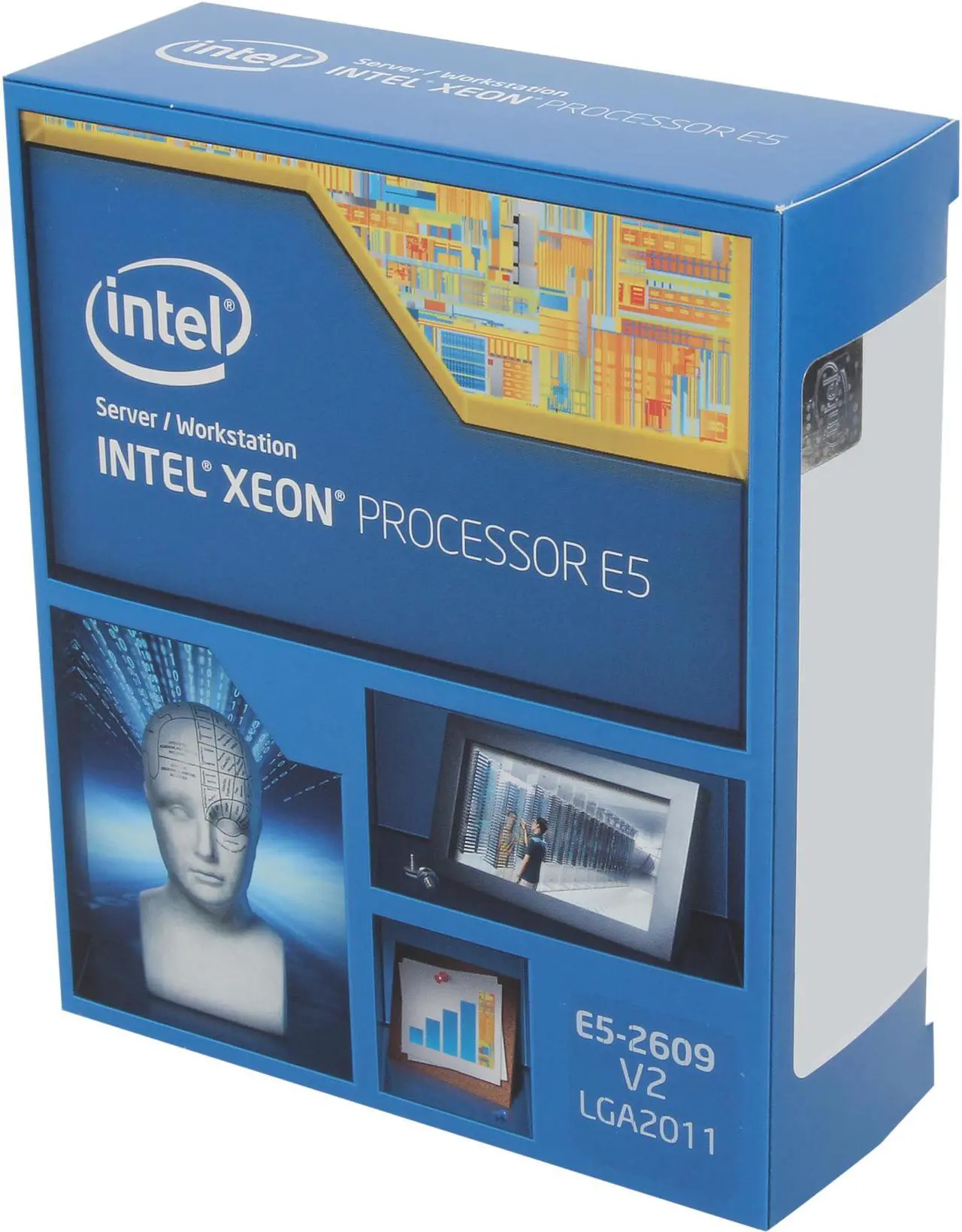 Main image of Intel Xeon E5-2609 v2 Ivy Bridge-EP 2.5 GHz 10MB L3 Cache LGA 2011 80W BX80635E52609V2 Server Processor