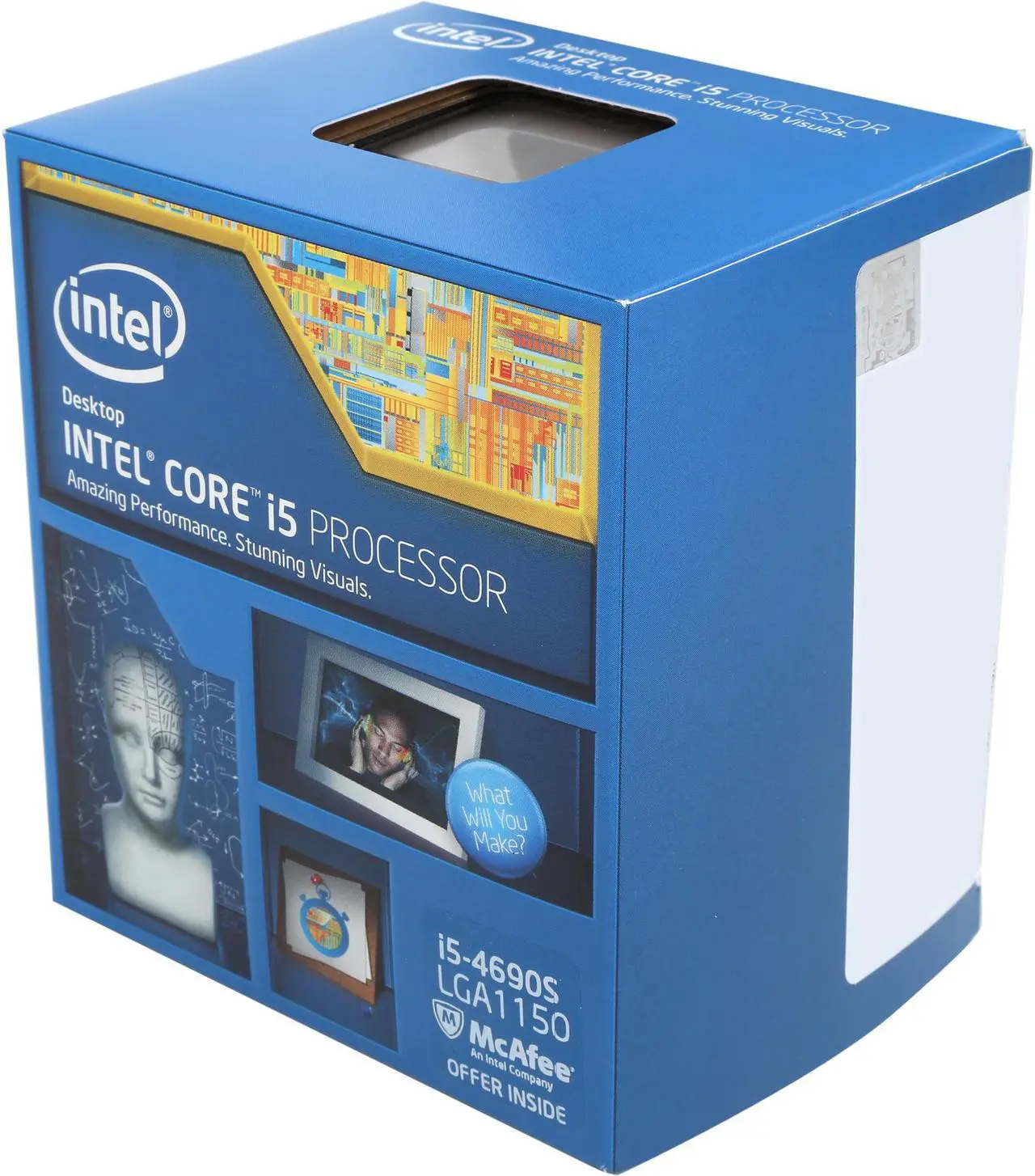 Main image of Intel Core i5-4690S - Core i5 4th Gen Haswell Quad-Core 3.2 GHz LGA 1150 65W Intel HD Graphics 4600 Desktop Processor - BX80646I54690S