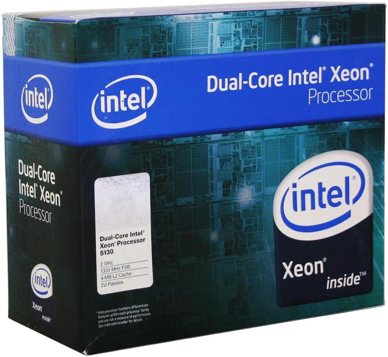 Processeur Intel Xeon 5130 SL9RX - 2 Cœurs 2GHz, LGA771, 4Mo Cache, Occasion Fonctionnel