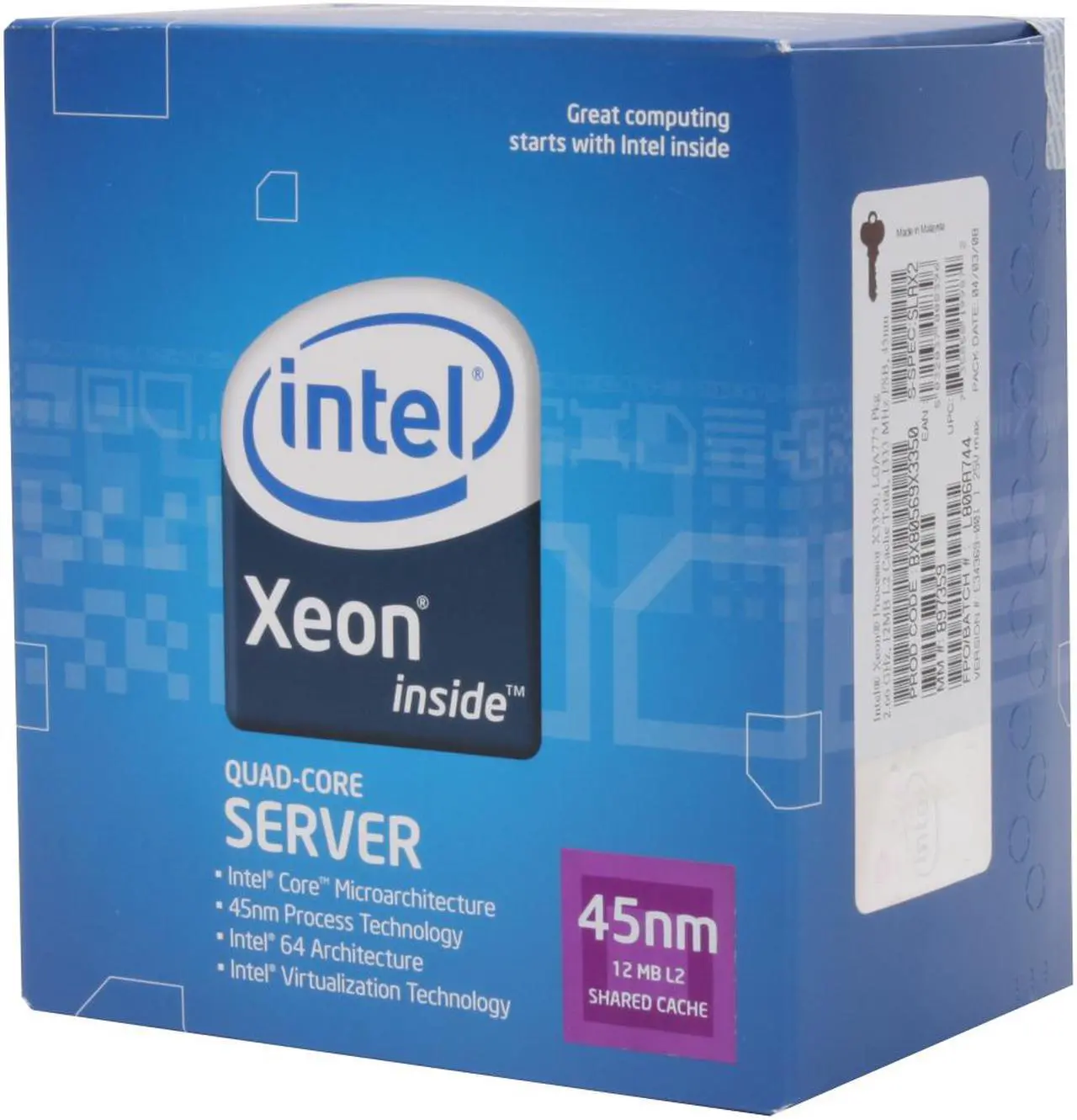 Intel Xeon X3350 2.66 GHz LGA 775 95W BX80569X3350 Processor - Newegg.com