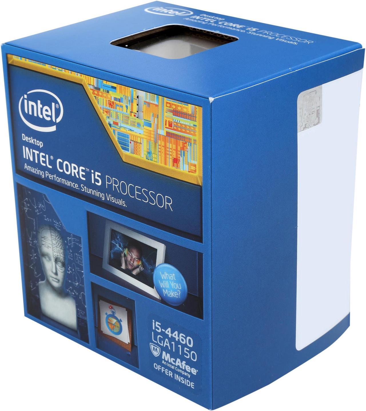 Intel Core i5-4460 - Core i5 4th Gen Haswell Quad-Core 3.2 GHz LGA 1150 84W Intel HD Graphics 4600 Desktop Processor - BX80646I54460