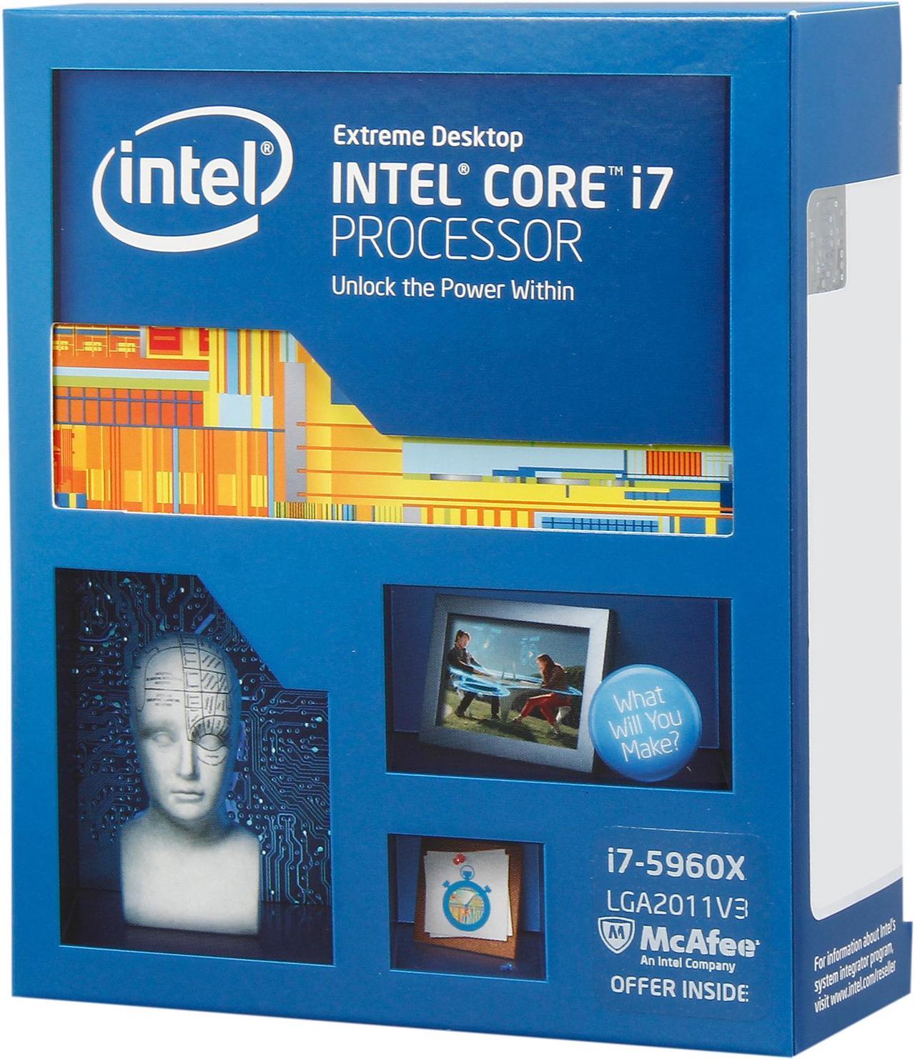Main image of Intel Core i7-5960X - Core i7 4th Gen Haswell-E 8-Core 3.0 GHz LGA 2011-v3 140W Desktop Processor - BX80648I75960X