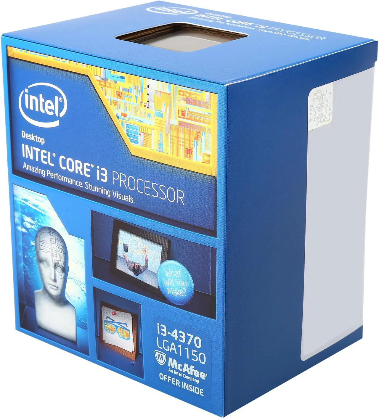 Main image of Intel Core i3-4370 - Core i3 4th Gen Haswell Dual-Core 3.8 GHz LGA 1150 54W Intel HD Graphics 4600 Desktop Processor - BX80646I34370