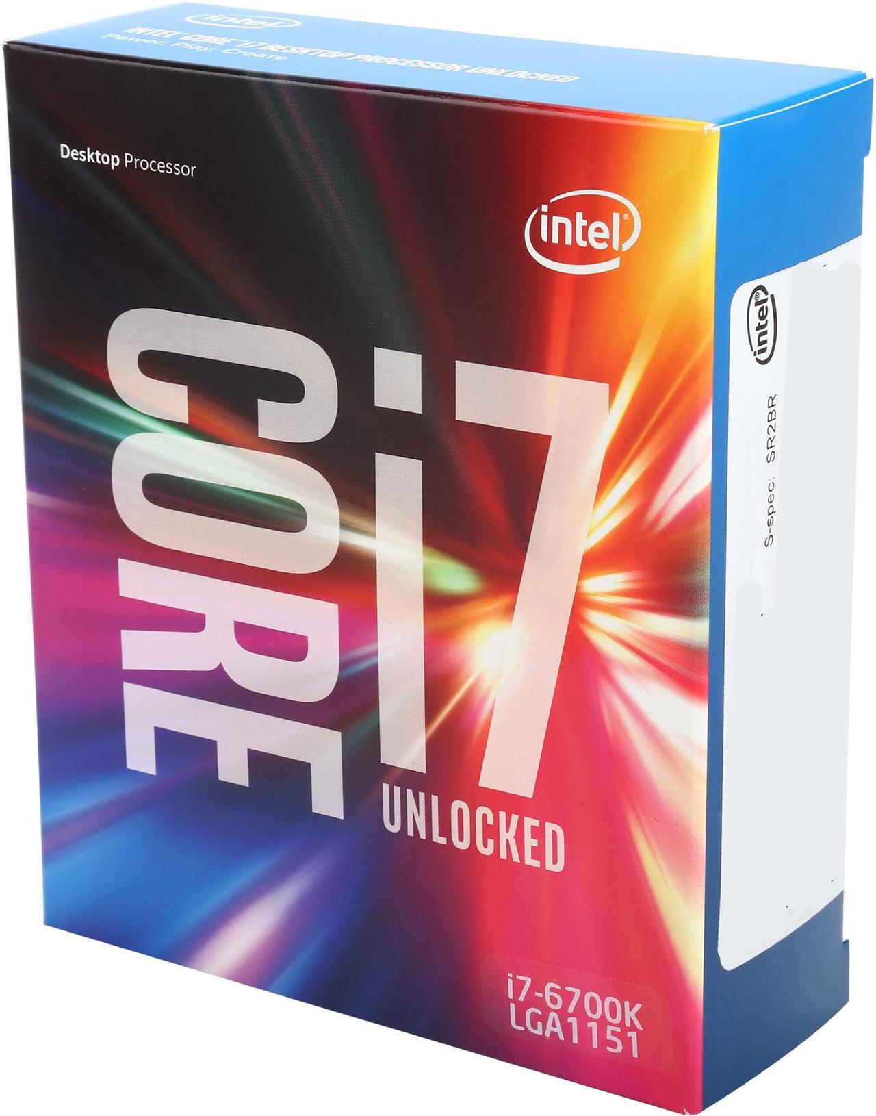 Intel Core i7 6th Gen - Core i7-6700K 8M Skylake Quad-Core 4.0 GHz LGA 1151 91W BX80662I76700K Desktop Processor Intel HD Graphics 530