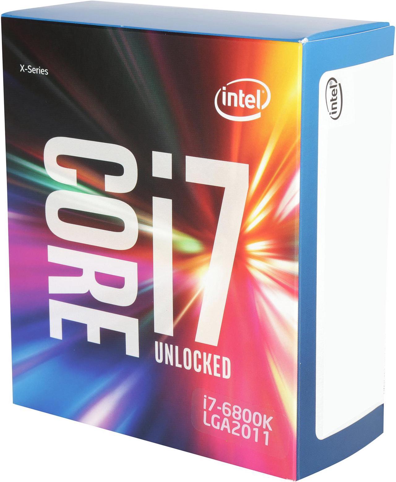 Intel Core i7-6800K - Core i7 6th Gen Broadwell-E 6-Core 3.4 GHz LGA 2011-v3 140W Desktop Processor - BX80671I76800K