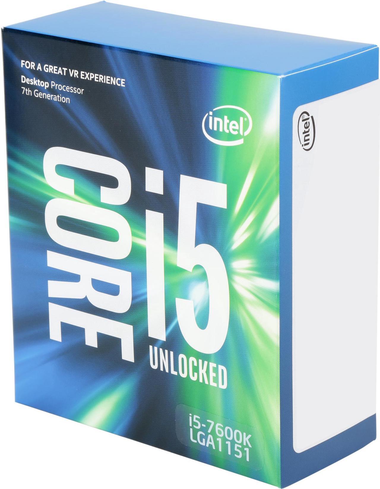 Main image of Intel Core i5 7th Gen - Core i5-7600K Kaby Lake Quad-Core 3.8 GHz LGA 1151 91W BX80677I57600K Desktop Processor