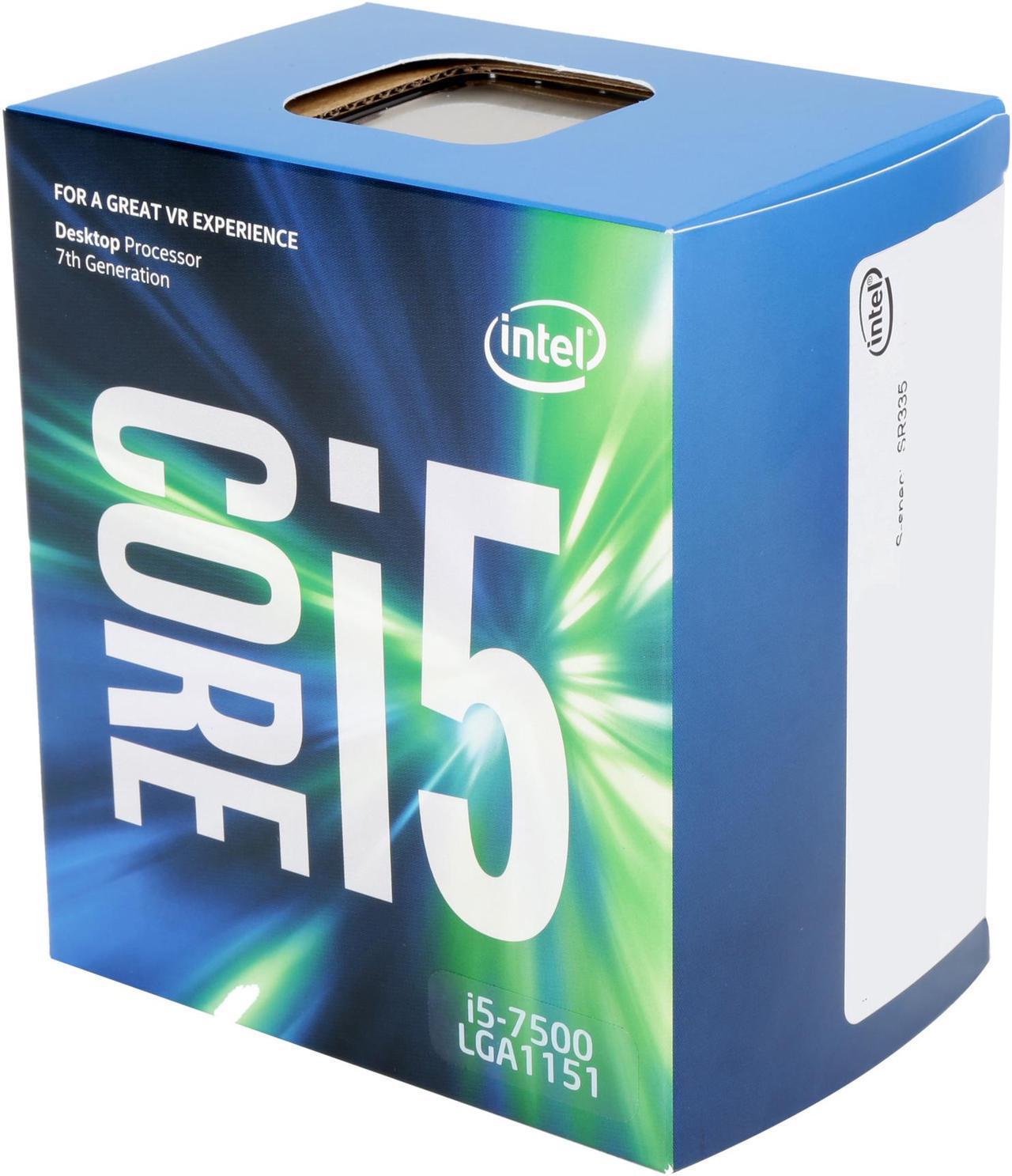 Intel Core i5 7th Gen - Core i5-7500 Kaby Lake Quad-Core 3.4 GHz LGA 1151 65W BX80677I57500 Desktop Processor