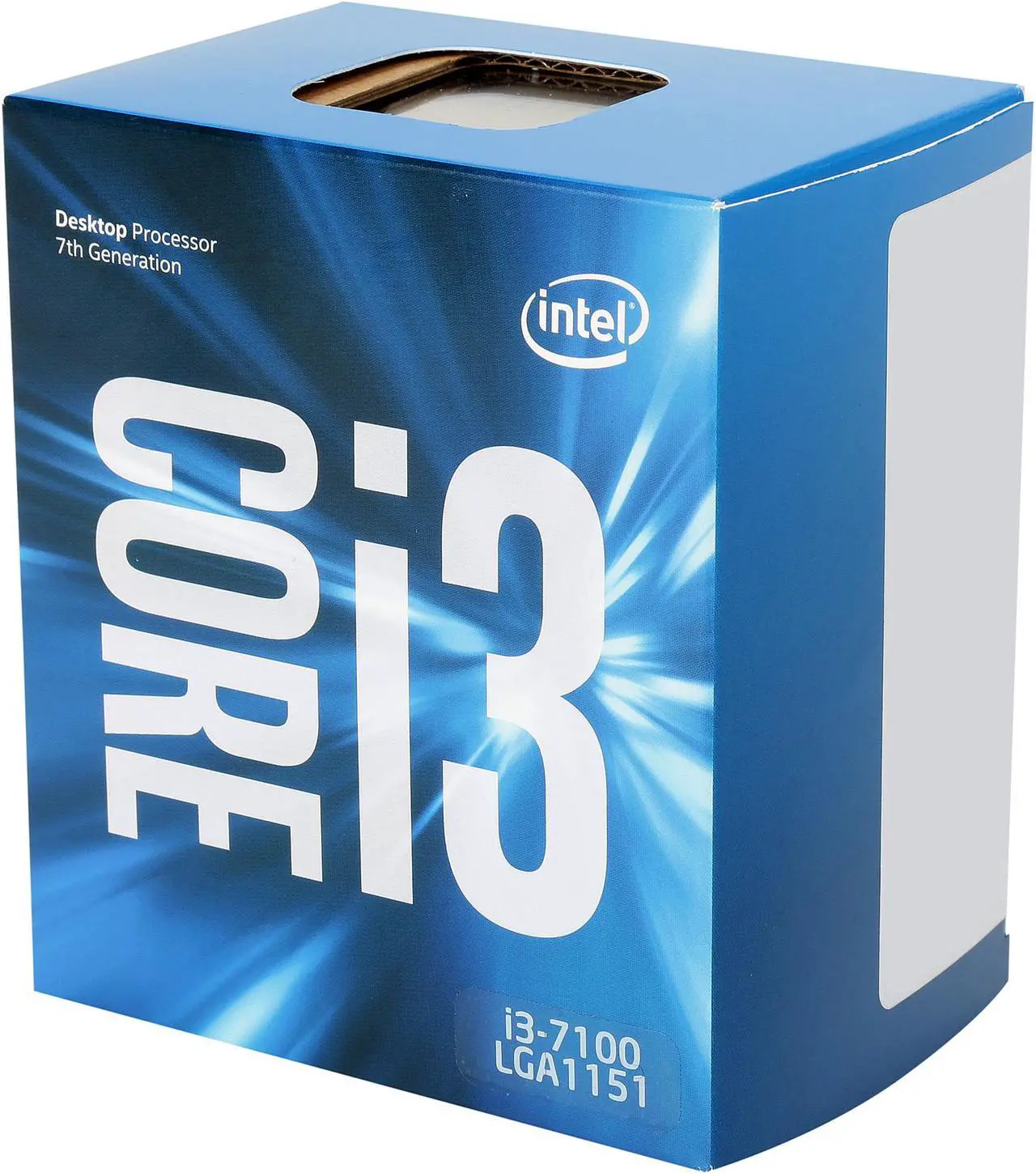 Main image of Intel Core i3 7th Gen - Core i3-7100 Kaby Lake Dual-Core 3.9 GHz LGA 1151 51W BX80677I37100 Desktop Processor Intel HD Graphics 630