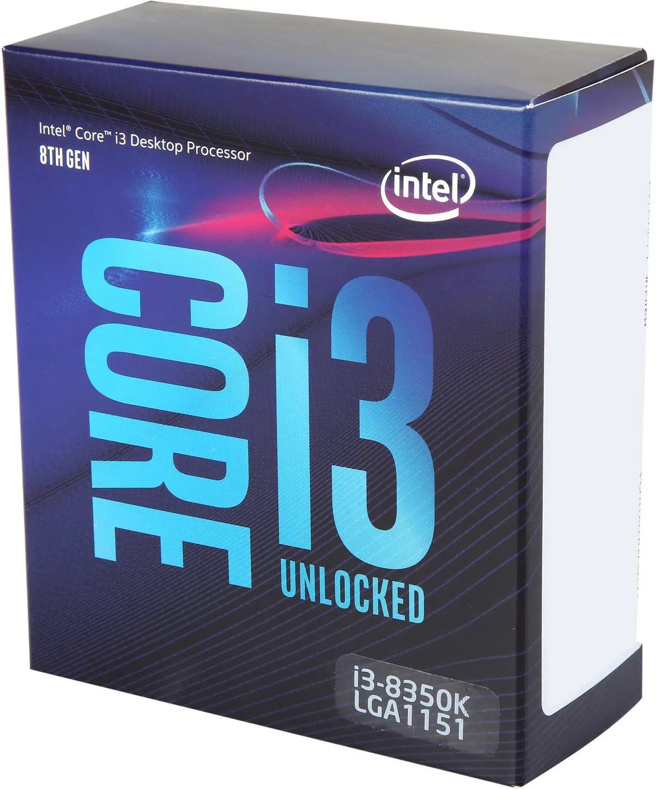 Main image of Intel Core i3 8th Gen - Core i3-8350K Coffee Lake Quad-Core 4.0 GHz LGA 1151 (300 Series) 91W BX80684I38350K Desktop Processor Intel UHD Graphics 630
