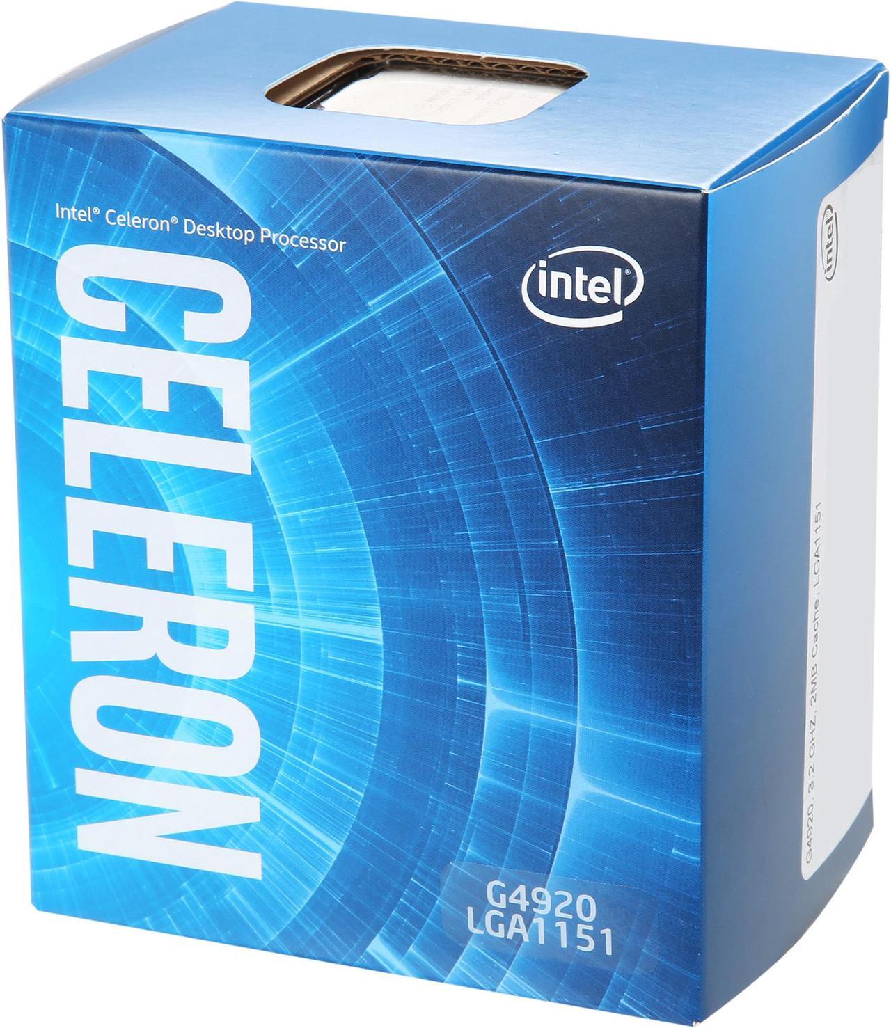 Intel Celeron G4920 - Celeron Coffee Lake Dual-Core 3.2 GHz LGA 1151 (300 Series) 54W Intel UHD Graphics 610 Desktop Processor - BX80684G4920