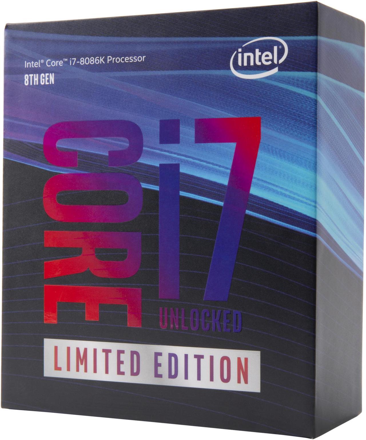 Main image of Intel Core i7 8th Gen - Core i7-8086K Coffee Lake 6-Core 4.0 GHz (5.0 GHz Turbo) LGA 1151 (300 Series) 95W BX80684I78086K Desktop Processor Intel UHD Graphics 630