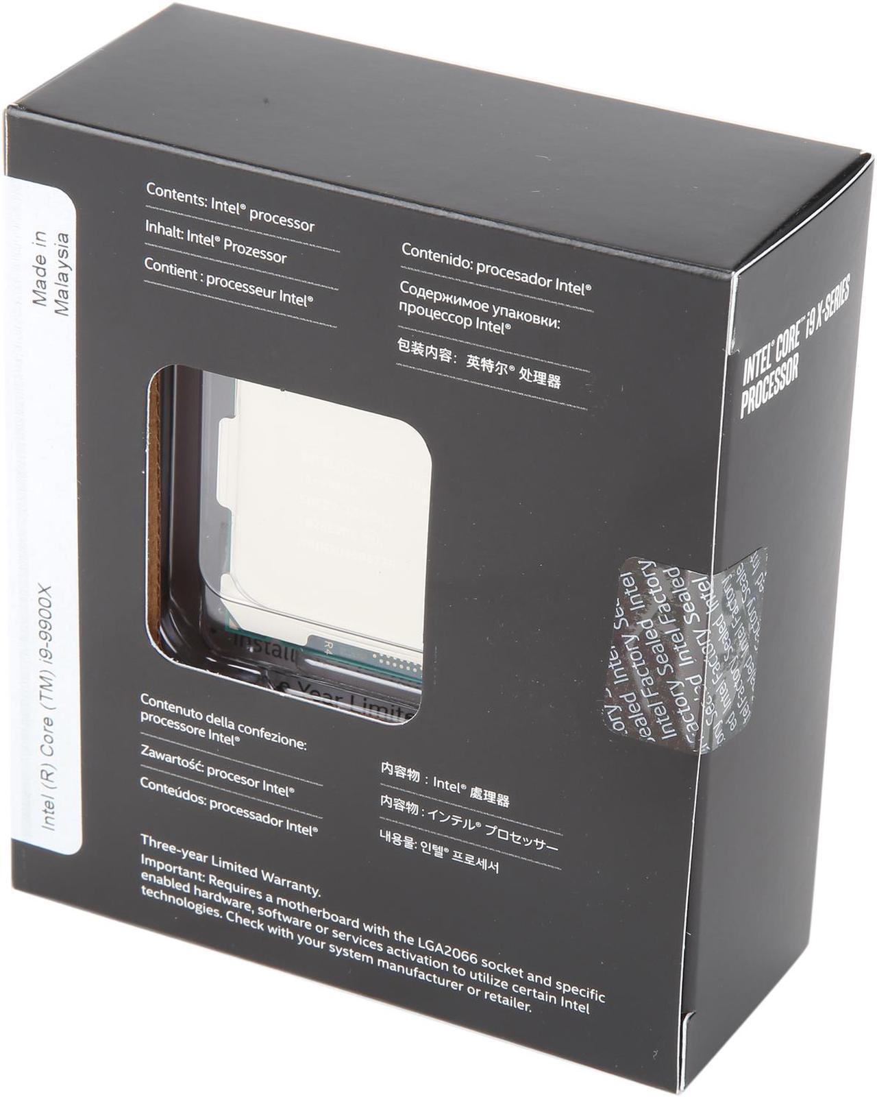 Alt view image 2 of 2 - Intel Core i9 X-Series - Core i9-9900X Skylake X 10-Core 3.5 GHz (4.4 GHz Turbo) LGA 2066 165W BX80673I99900X Desktop Processor