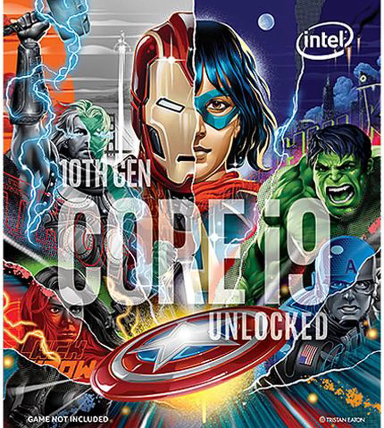 Alt view image 2 of 2 - Intel Core i9-10850KA Comet Lake 10-Core 3.6 GHz LGA1200 125W Desktop Processor w/ Intel UHD Graphics 630 - Avenger Limited Edition (Game Not Included) - BX8070110850KA