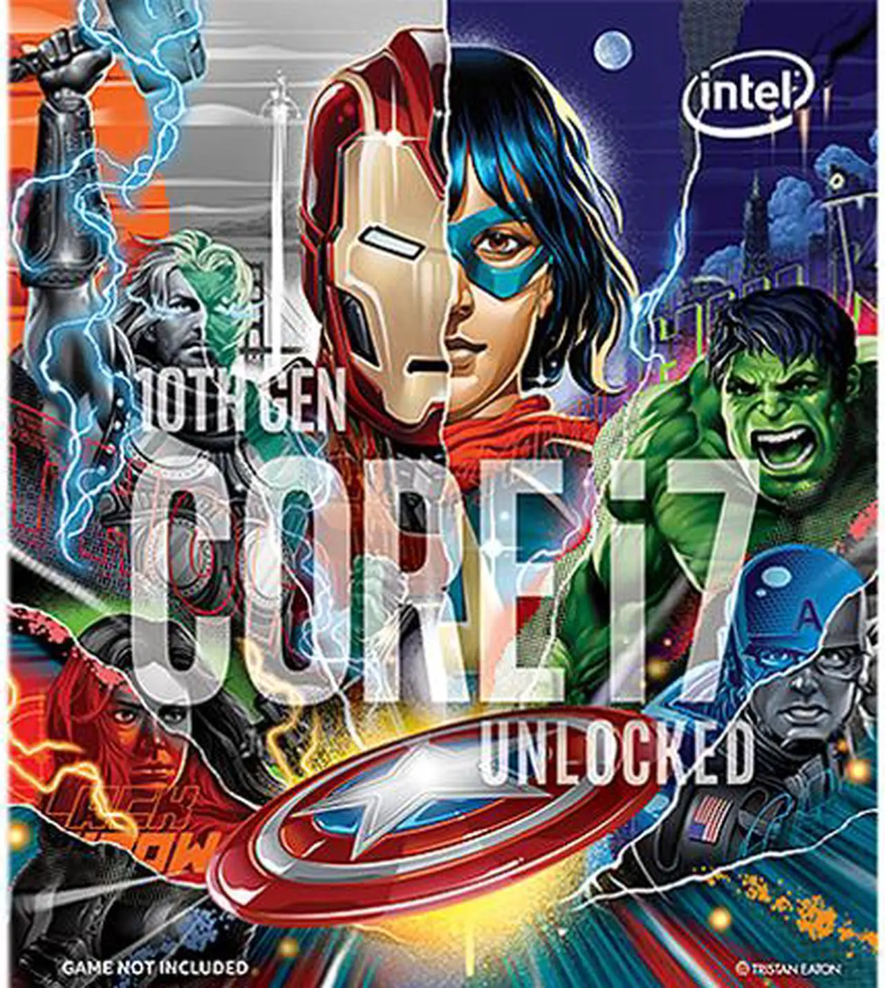 Alt view image 2 of 2 - Intel Core i7-10700KA Comet Lake 8-Core 3.8 GHz LGA1200 125W Desktop Processor w/ Intel UHD Graphic 630 - Avengers Special Edition (Avengers Game Not Included) - BX8070110700KA