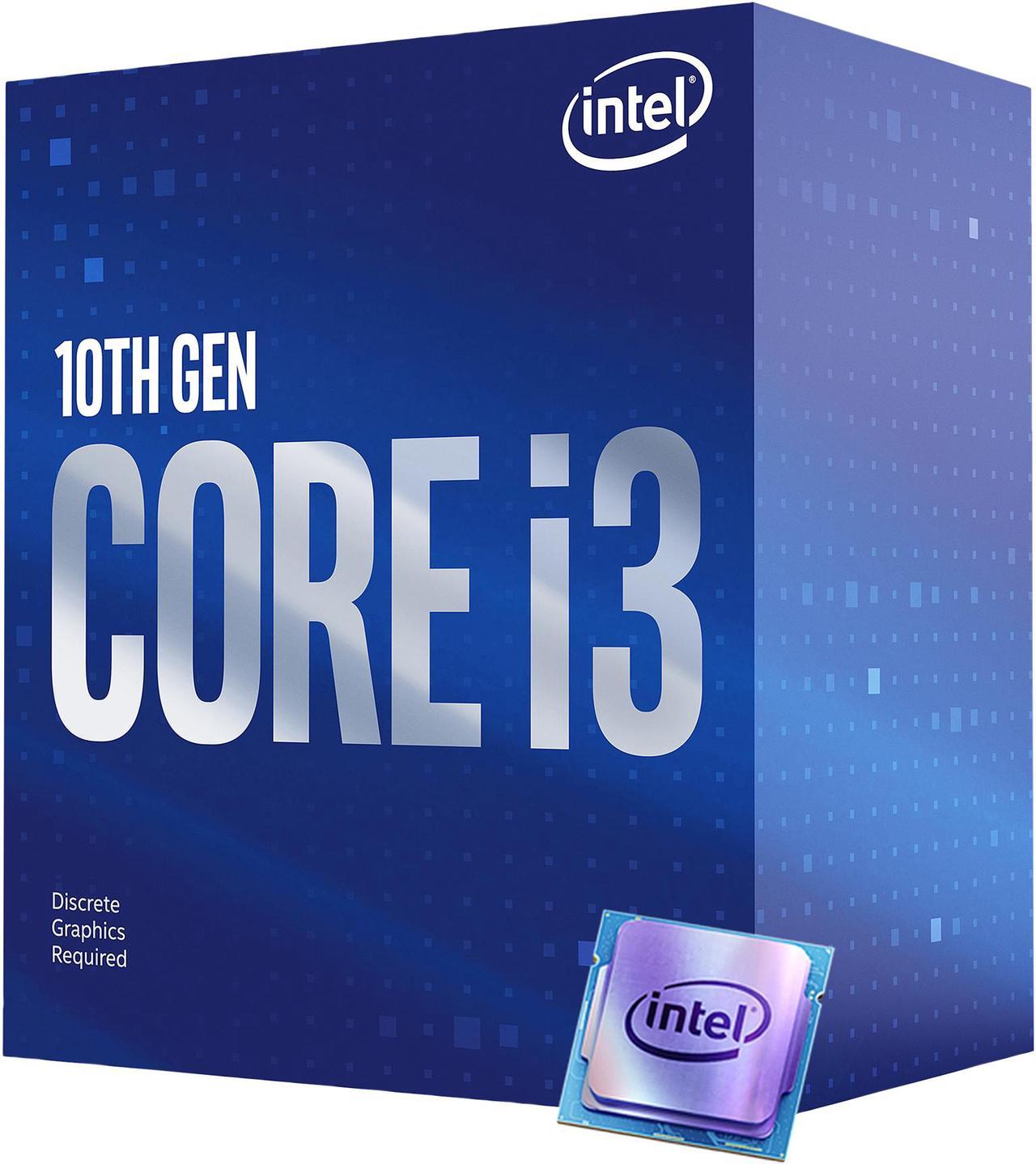 Main image of Intel Core i3-10100F - Core i3 10th Gen Comet Lake Quad-Core 3.6 GHz LGA 1200 65W None Integrated Graphics Desktop CPU Processor - BX8070110100F