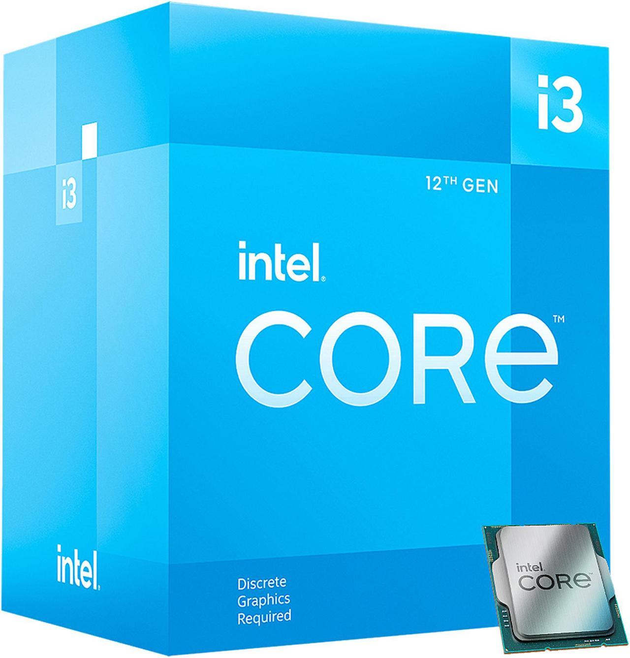 Intel Core i3-12100F - Core i3 12th Gen Alder Lake Quad-Core 3.3 GHz LGA 1700 58W Desktop Processor - BX8071512100F