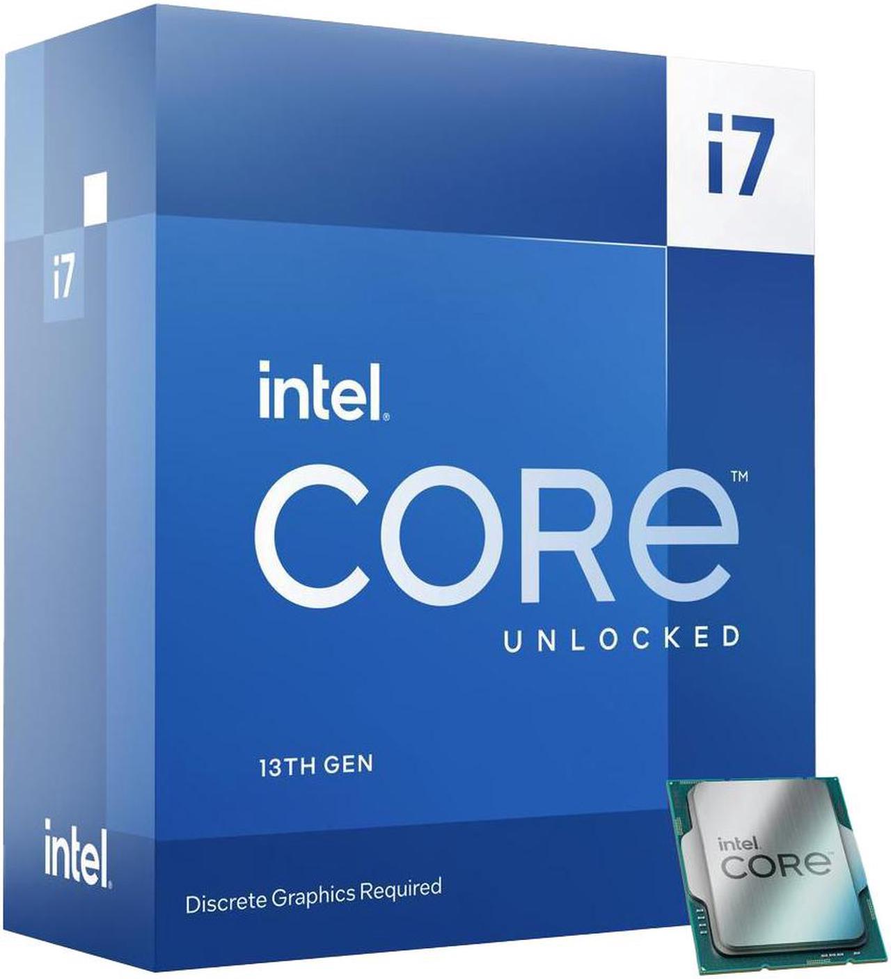 Intel Core i7-13700KF - Core i7 13th Gen Raptor Lake 16-Core (8P+8E) P-core Base Frequency: 3.4 GHz E-core Base Frequency: 2.5 GHz LGA 1700 125W None Integrated Graphics Desktop Processor - BX8071513700KF