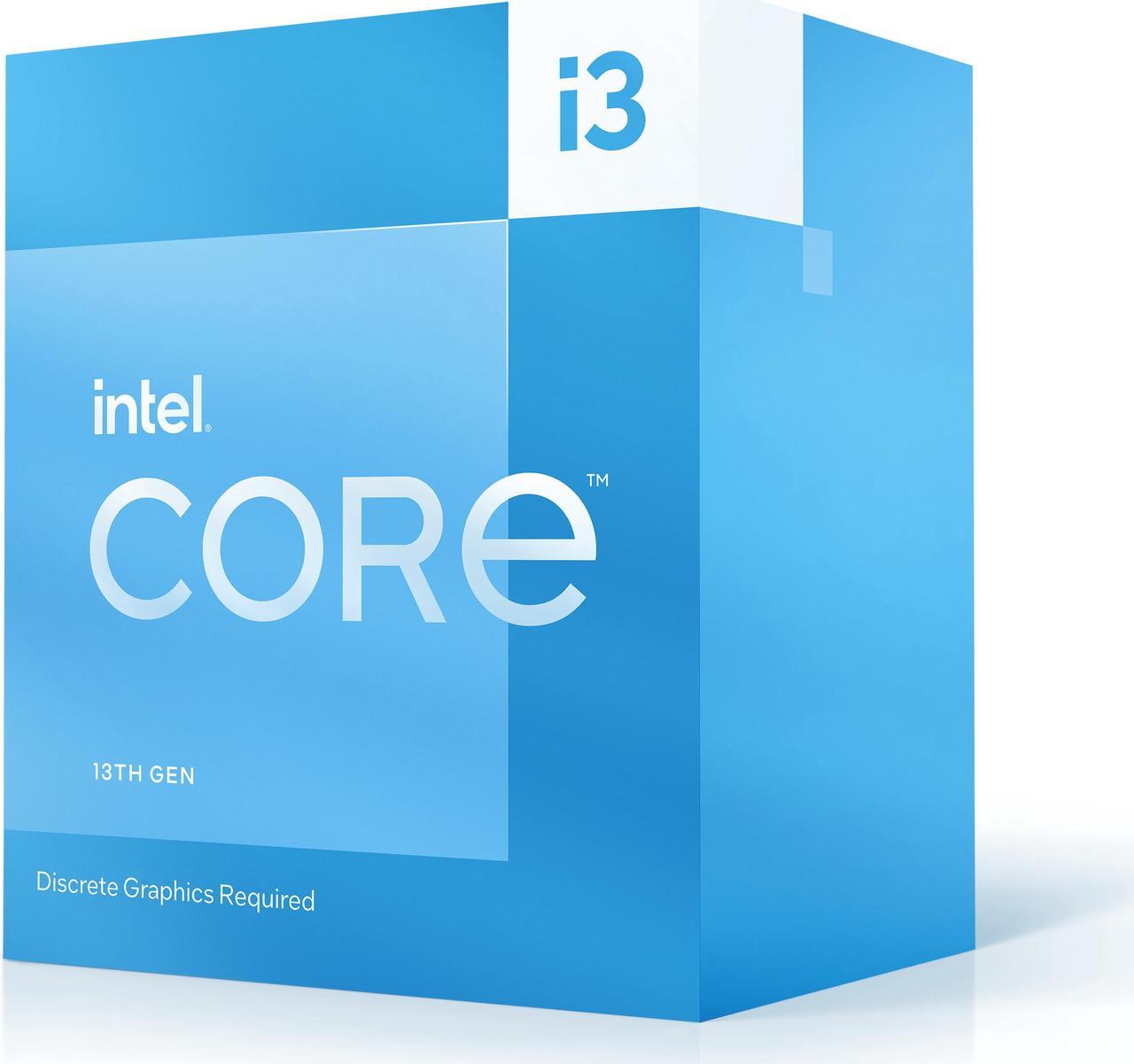 Intel Core i3-13100F Desktop Processor 4 cores (4 P-cores + 0 E-cores) 12MB Cache, up to 4.5 GHz - Box