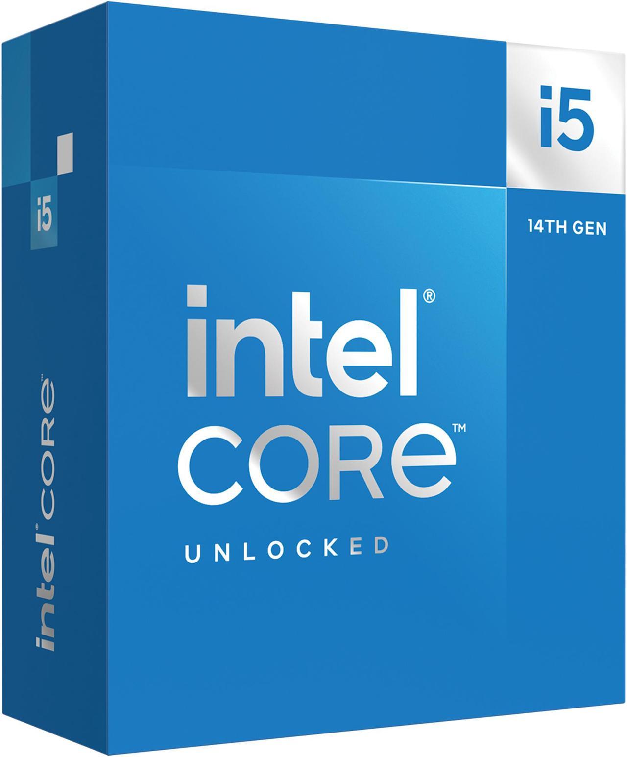 Intel Core i5-14600K - Core i5 14th Gen 14-Core (6P+8E) LGA 1700 125W Intel UHD Graphics 770 Processor - Boxed - BX8071514600K