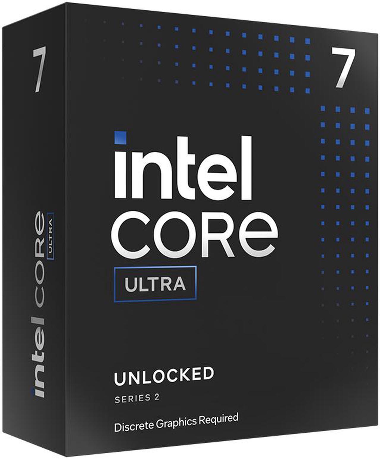 Intel Core Ultra 7 265KF - Core Ultra 7 (Series 2) Arrow Lake 20-Core (8P+12E),  LGA 1851, 125W Desktop Processor - BX80768265KF