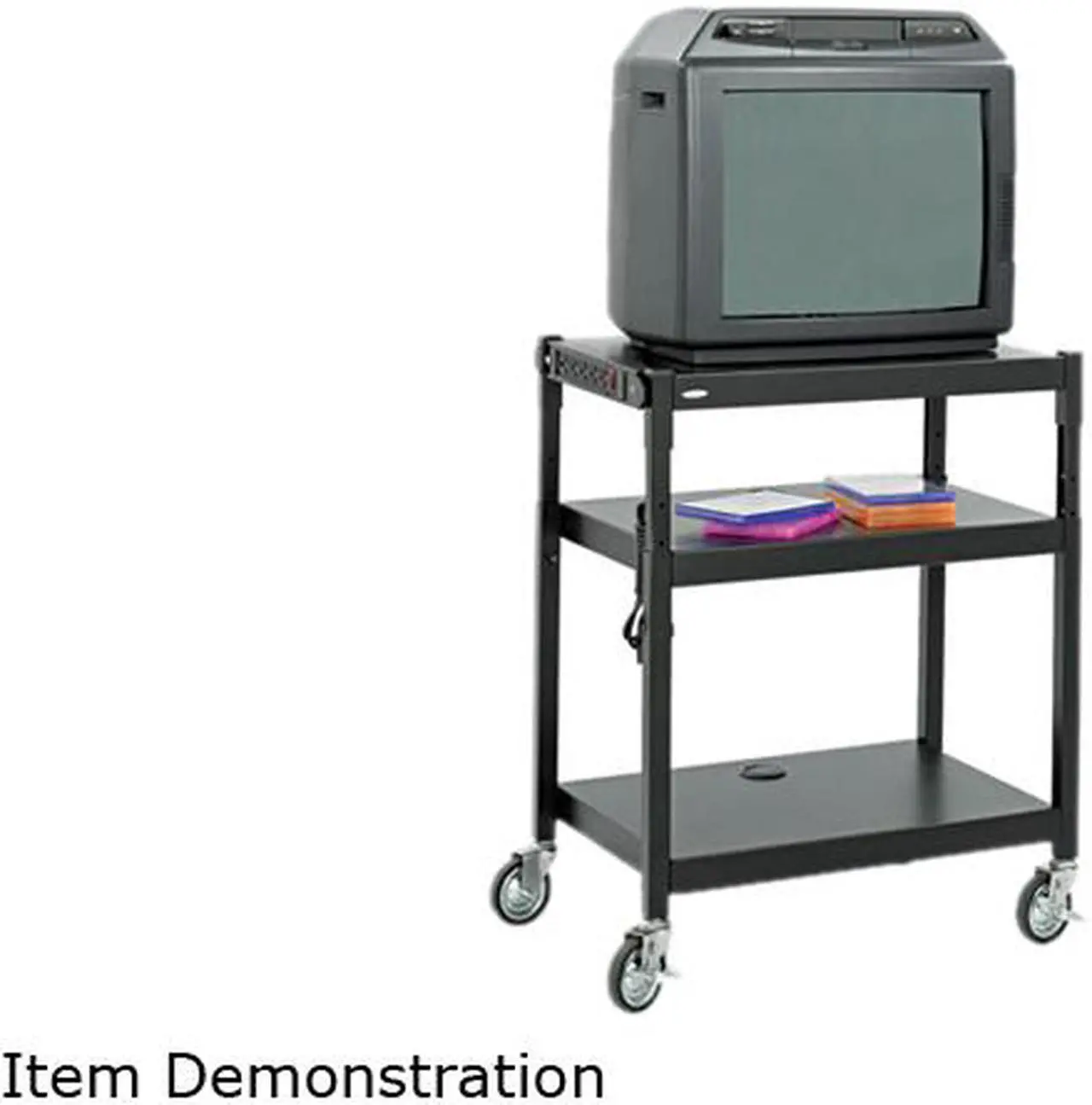 Main image of Safco Adjustable-Height Steel AV Cart 27-1/4w x 18-1/4d x 28-1/2 to 36-1/2h