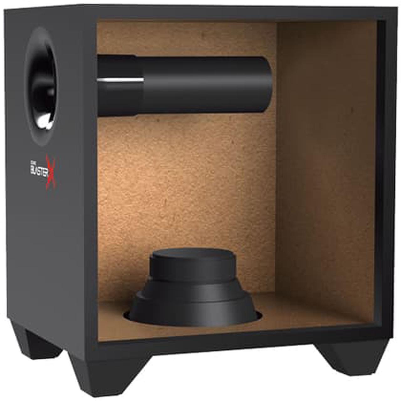 Alt view image 3 of 7 - Creative Labs Speaker 51MF0475AA001 MF0475 Sound BlasterX Kratos S3 2.1 Speaker Black