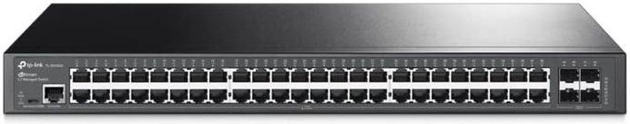 TP-Link TL-SG3452 | 48 Port Gigabit Switch, 4 SFP Slots Omada L2+ Smart Managed | IPv6 | Static Routing | L2/L3/L4 QoS, IGMP & LAG | Limited Lifetime Protection