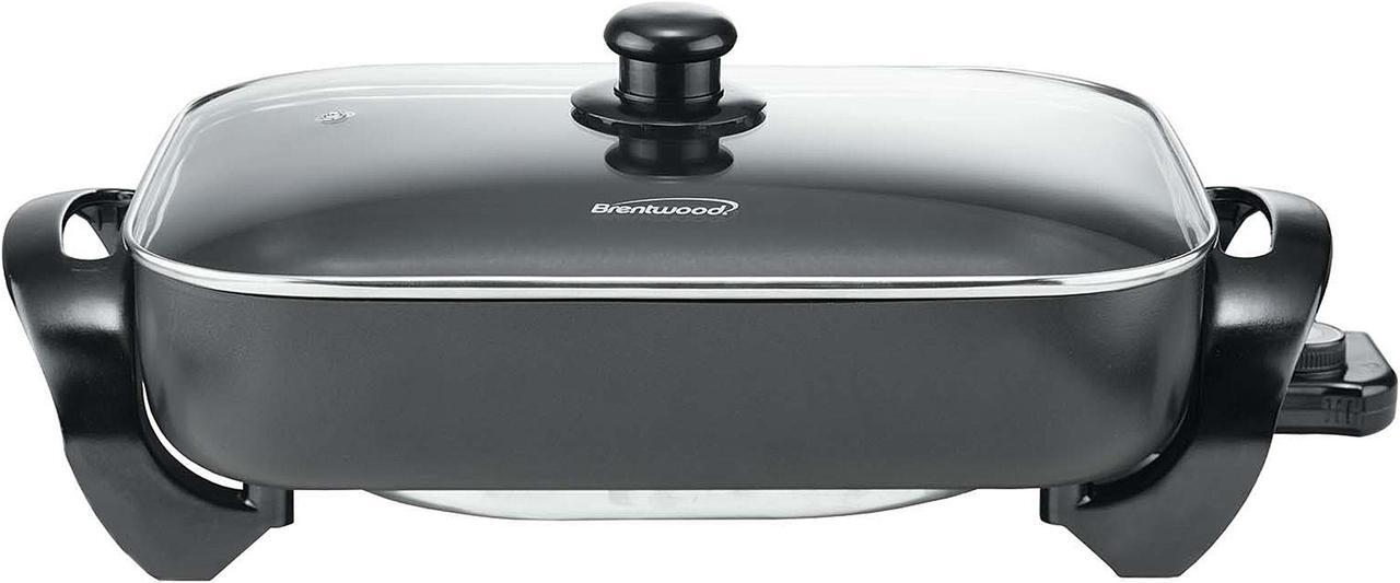 Main image of Brentwood Appliances SK-75 Nonstick Electric Skillet with Glass Lid (1,400W; 16)