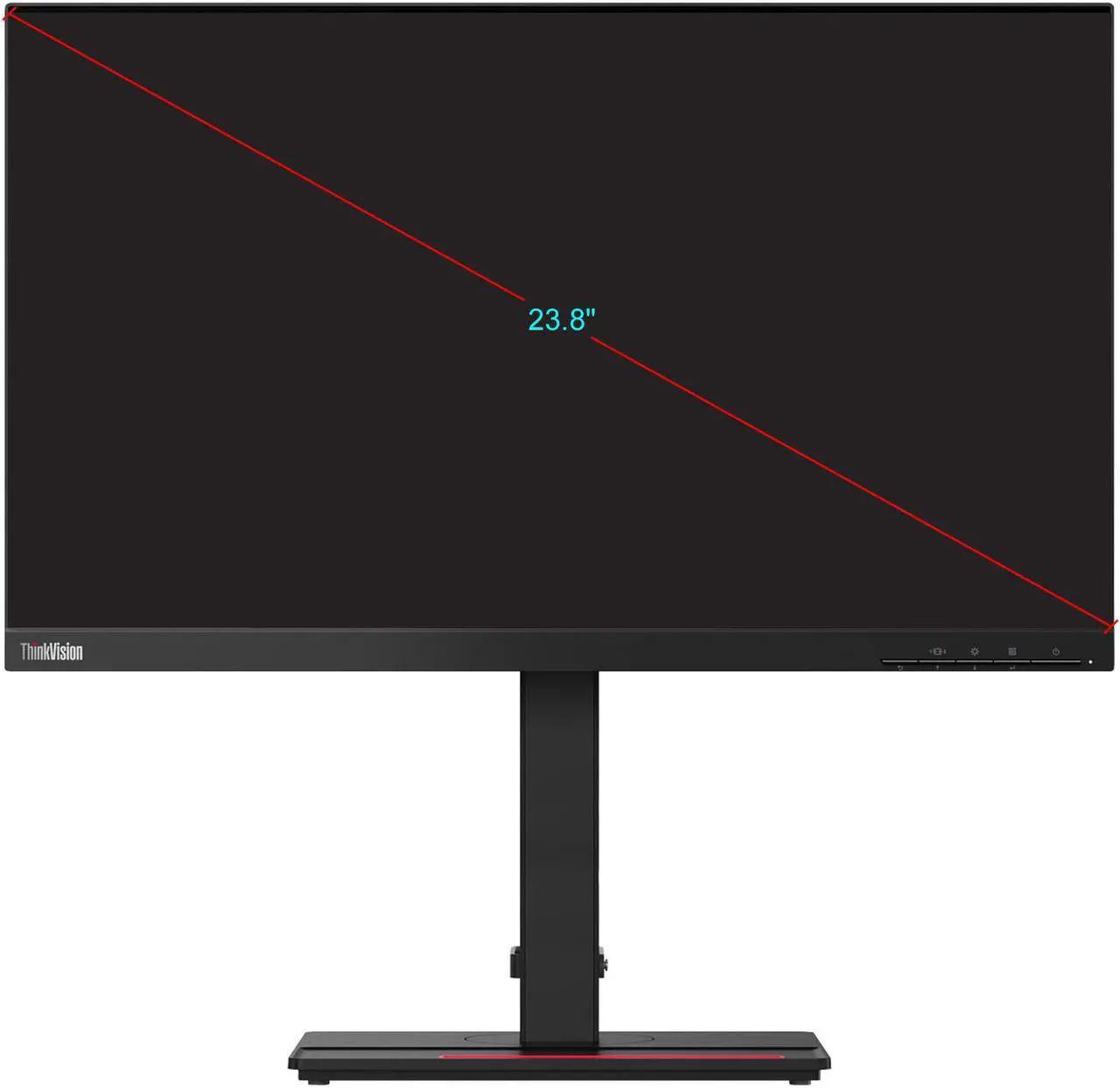 Alt view image 3 of 18 - Lenovo ThinkVision P24q-20 23.8" WQHD WLED LCD 60Hz Monitor - 16:9 - Raven Black - 24" Class - in-Plane Switching (IPS) Technology - 2560 x 1440-16.7 Million Colors - 300 Nit Typical - 4 ms
