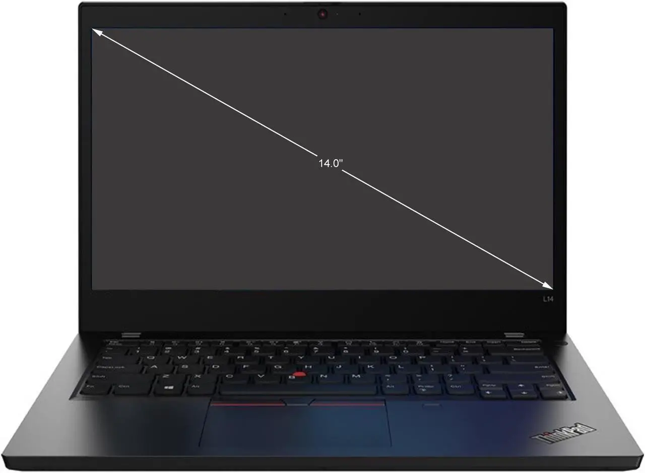 Alt view image 2 of 6 - Lenovo Laptop ThinkPad L14 Gen 1 (Intel) Intel Core i5-10210U 8GB Memory 256 GB PCIe SSD Intel UHD Graphics 14.0" Non-Touch Screen Windows 10 Pro 64-bit 20U1001SUS