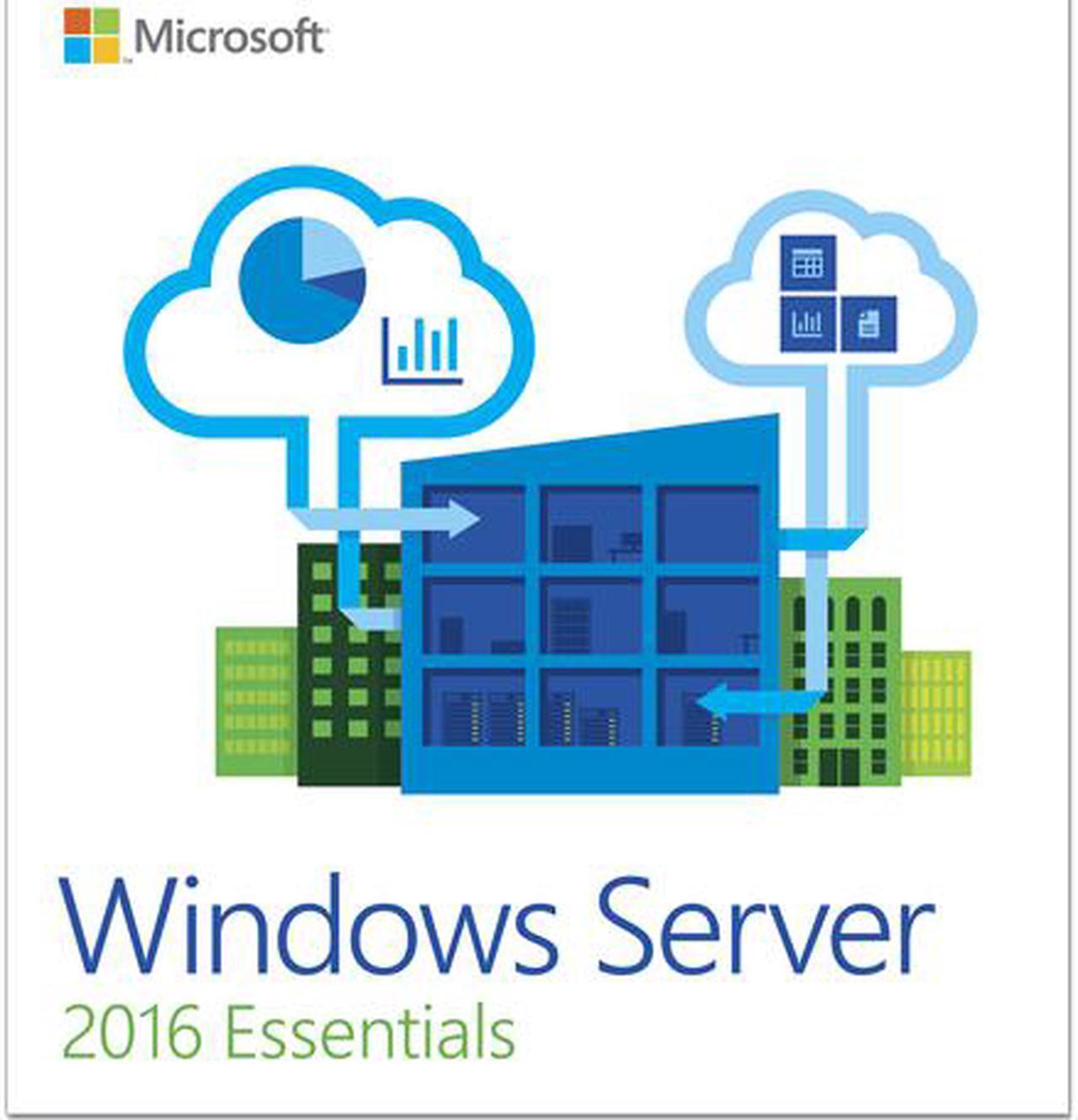 Main image of Microsoft Windows Server 2016 Essentials - 1 Server, 2 CPU - OEM