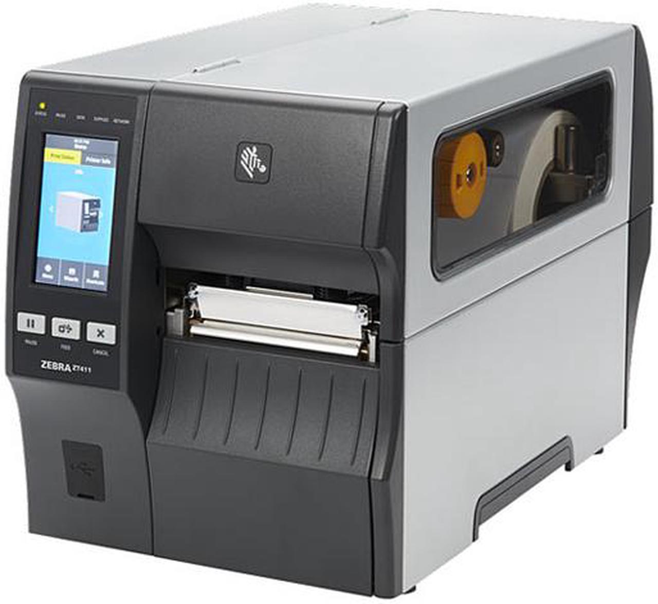 Zebra ZT411 Industrial Direct Thermal/Thermal Transfer Printer - Label Print - Ethernet - USB - Serial - Bluetooth - 73" Print Length - 4.09" Print Width - 10 in/s Mono ZT41143-T210000Z