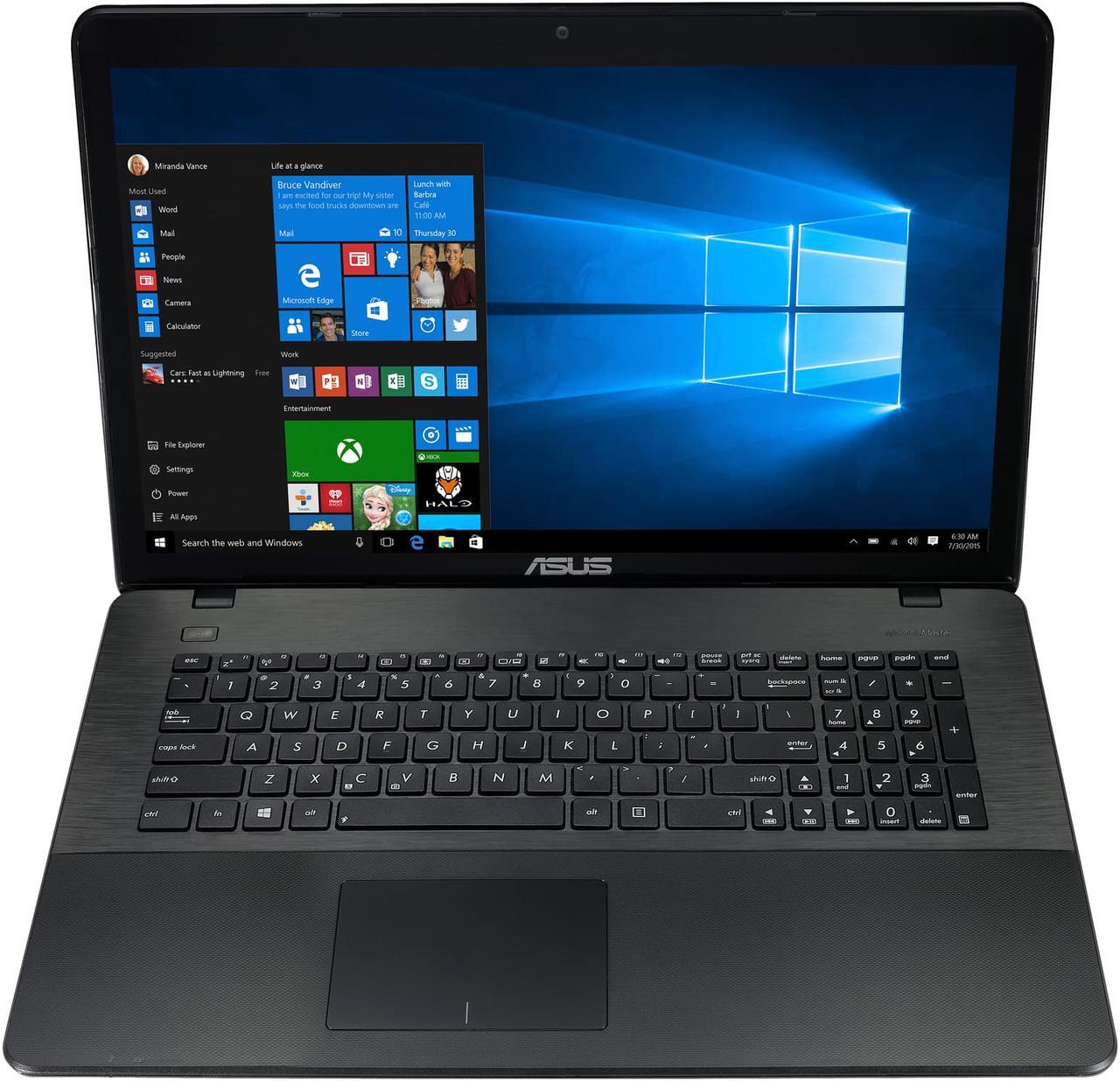 Alt view image 6 of 8 - ASUS Laptop Intel Pentium N4200 8GB Memory 1TB HDD Intel HD Graphics 505 17.3" Non-Touch Screen Windows 10 Home 64-Bit X751NA-DS21Q
