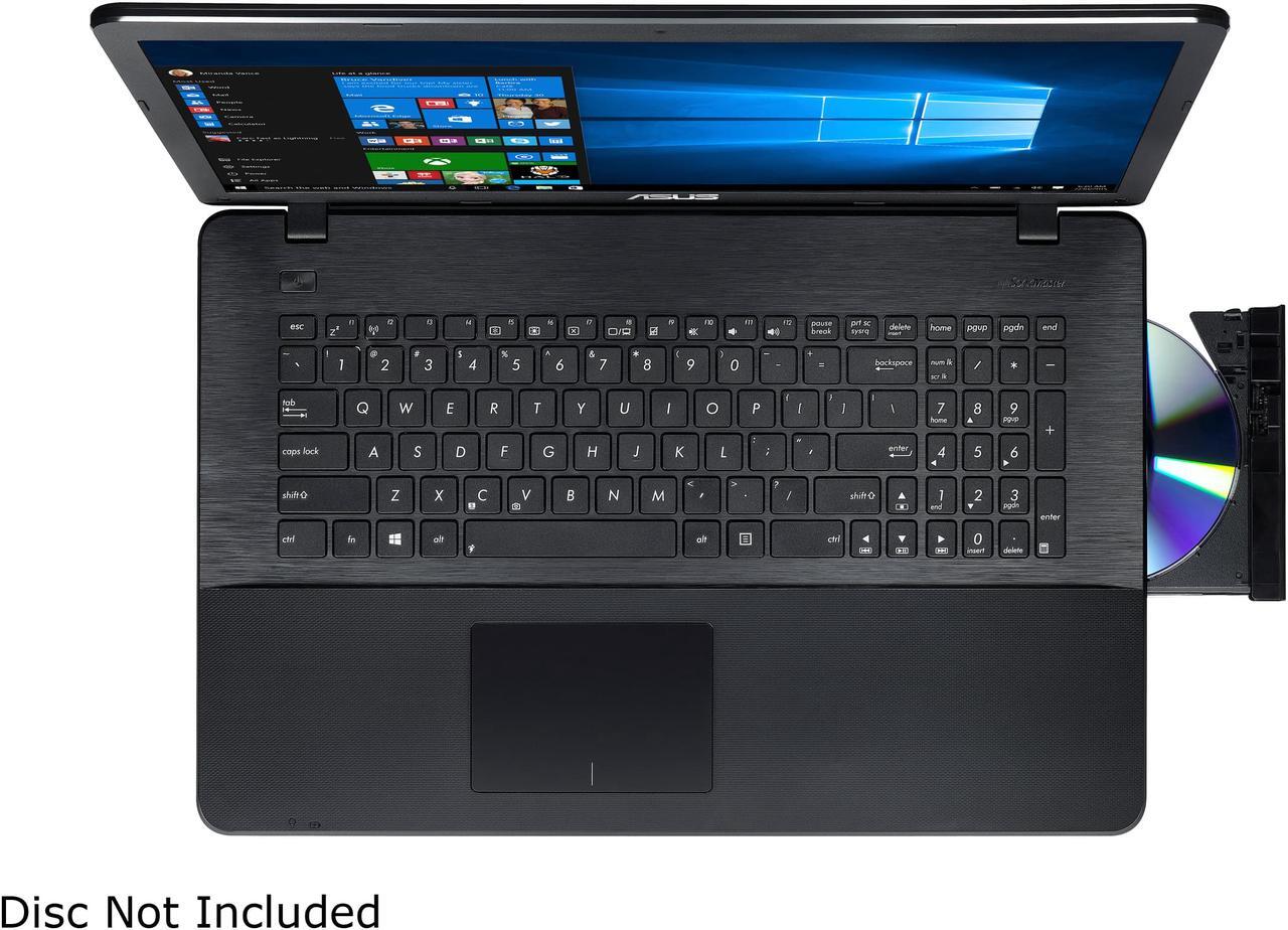 Alt view image 7 of 8 - ASUS Laptop Intel Pentium N4200 8GB Memory 1TB HDD Intel HD Graphics 505 17.3" Non-Touch Screen Windows 10 Home 64-Bit X751NA-DS21Q