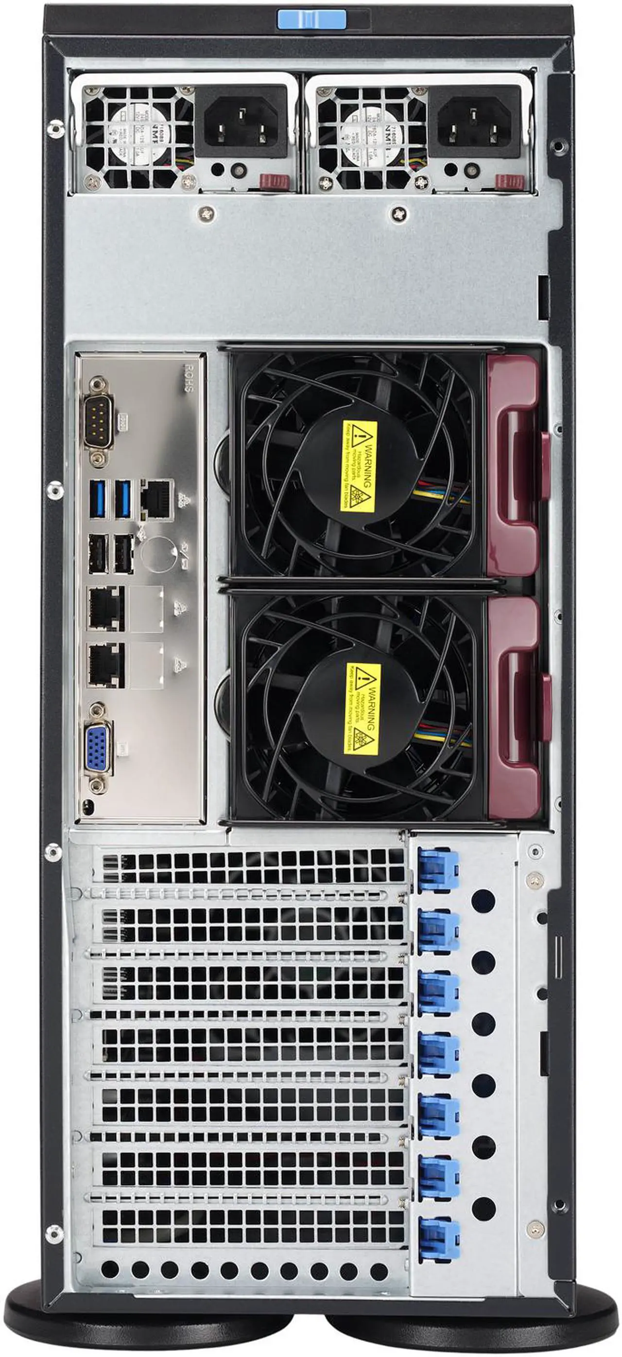 Alt view image 2 of 2 - Supermicro SuperServer SYS-7049P-TRT Dual LGA3647 DDR4 1280W 4U Rackmount / Tower Server Barebone System