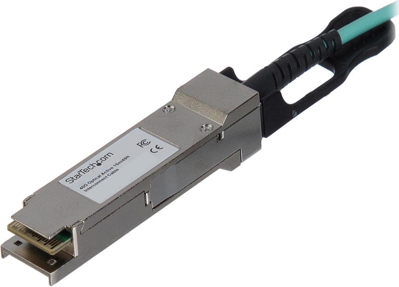 StarTech Fiber Optic Network Cable 5 GB/s 22.97ft QSFP+ Network