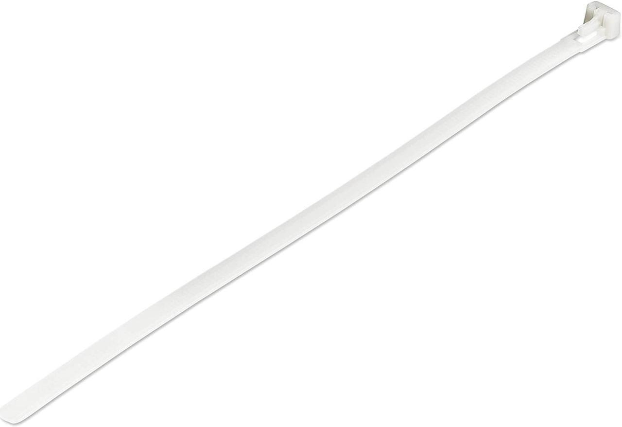 StarTech 10" Reusable Resealable Adjustable Network Cable Ties100pk White