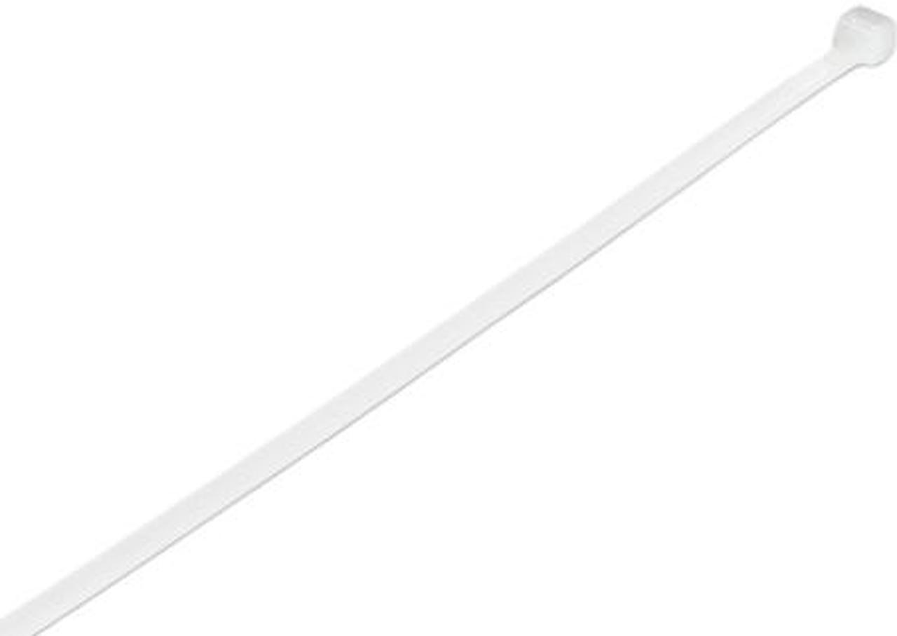 StarTech 100 Pack 10" White Extra Large Nylon/Plastic Adjustable Cable Ties