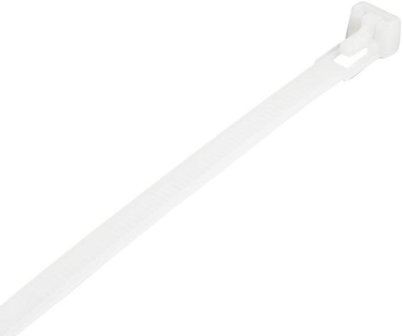 StarTech 5" Reusable Resealable Adjustable Network Cable Ties 100pk White