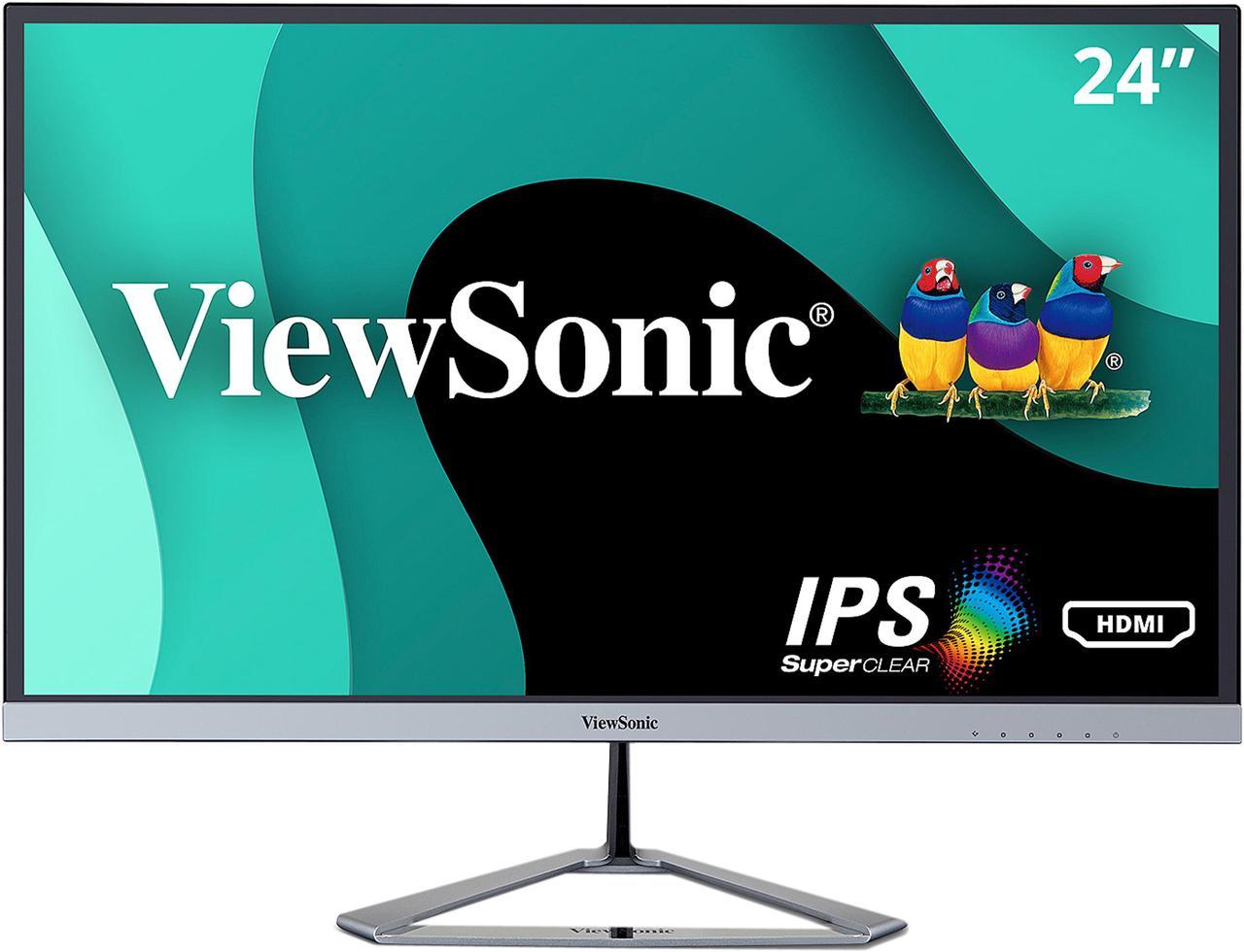 ViewSonic VX2476-SMHD 24 Inch 1080p Widescreen IPS Monitor with Ultra-Thin Bezels, HDMI and DisplayPort