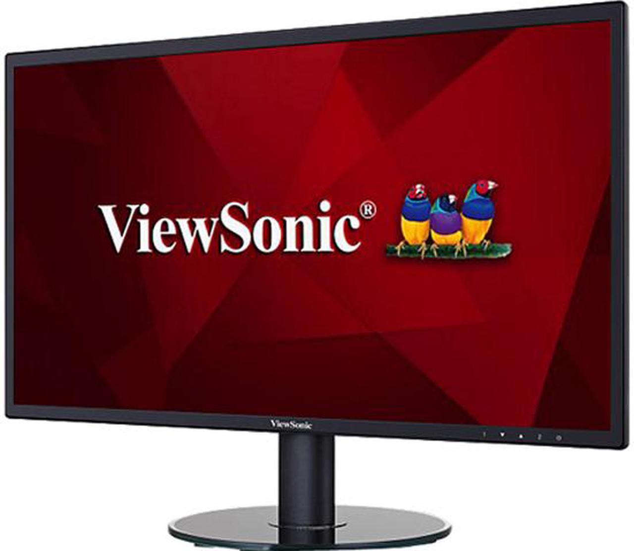 ViewSonic VA2419-smh 23.8" Full HD 1920x1080  VGA HDMI Built-in Speakers Anti-Glare Slim Bezel IPS LED Monitor